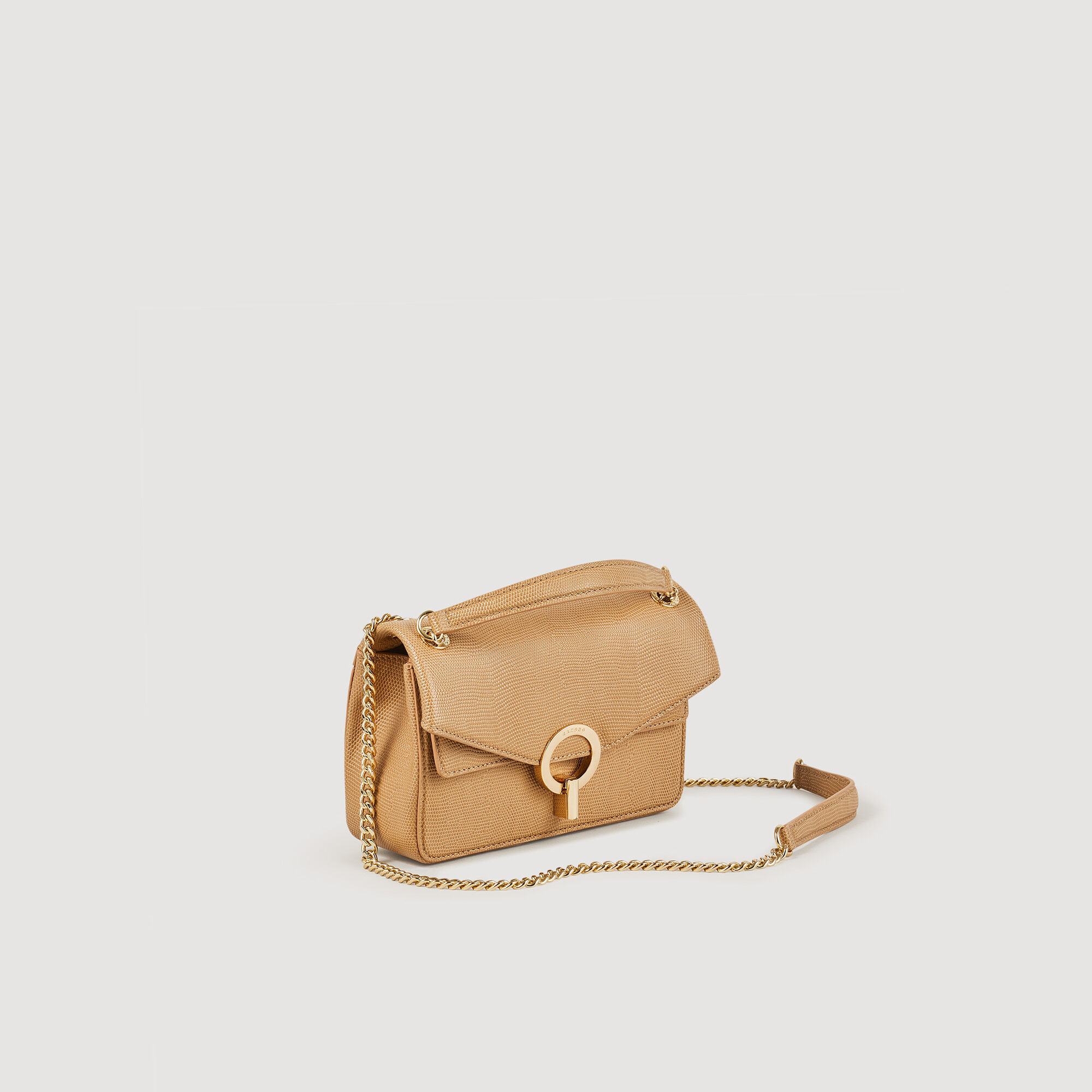 Small embossed leather Yza bag SFASA01008 All Bags Sandro Paris