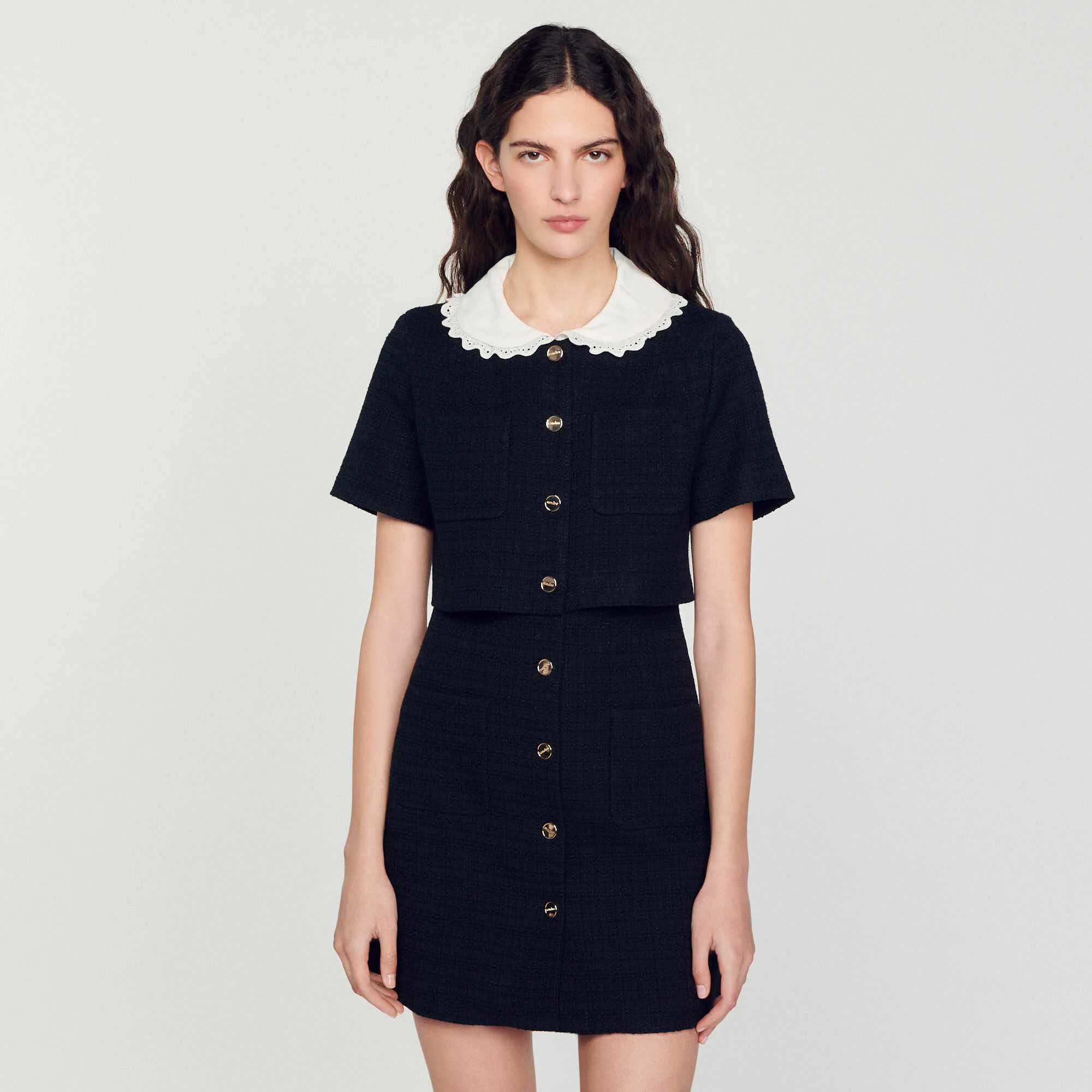 Sandro clearance black dress