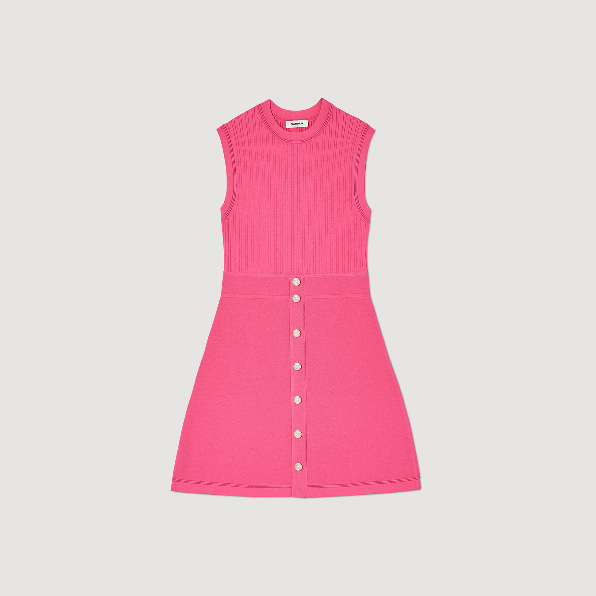 Short dress with buttons online