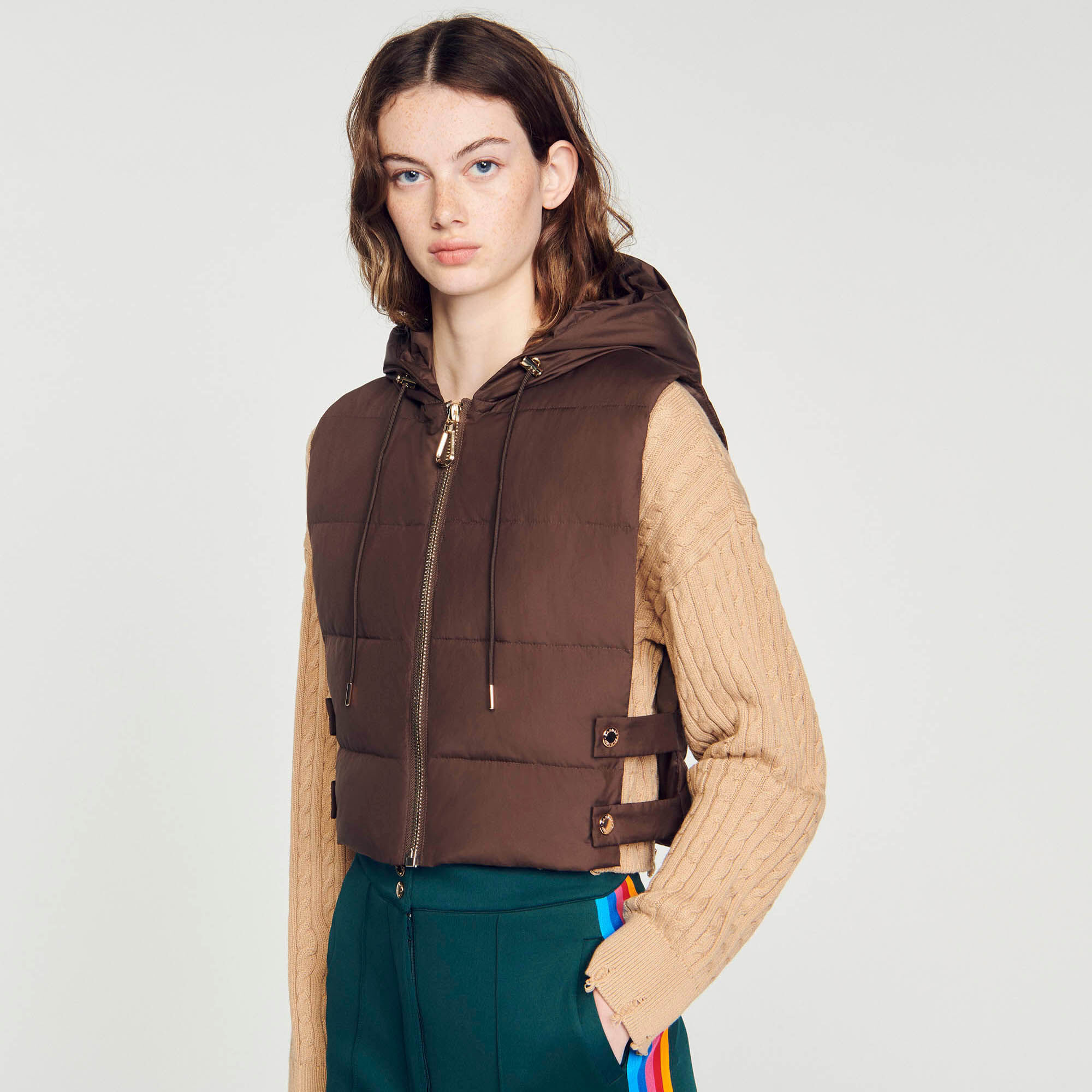 Short discount down jacket
