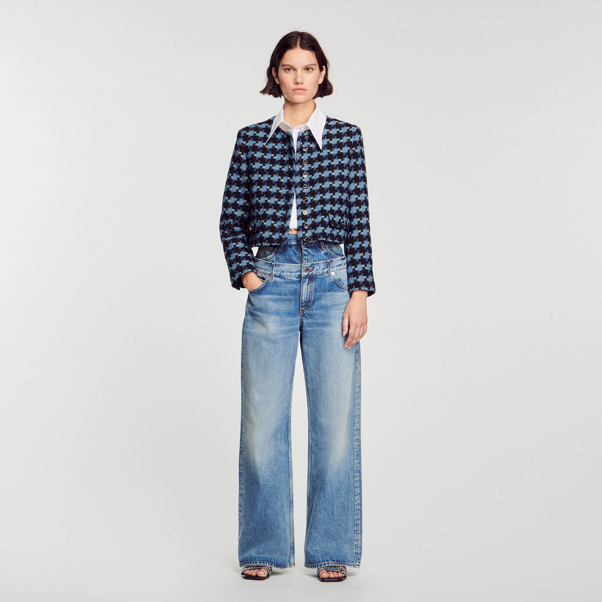 Veste tweed sale sandro