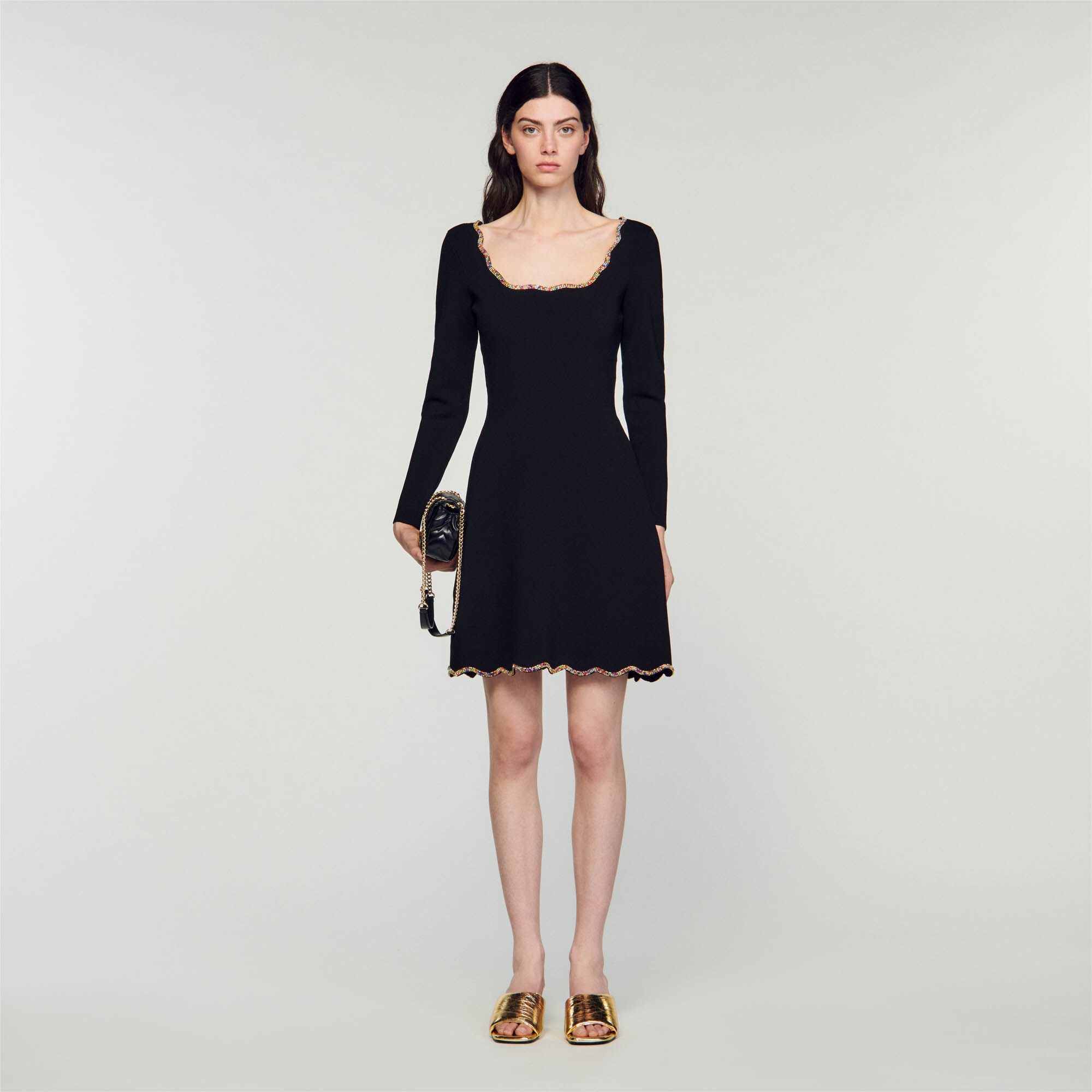 Short sleeve new arrivals velvet dress