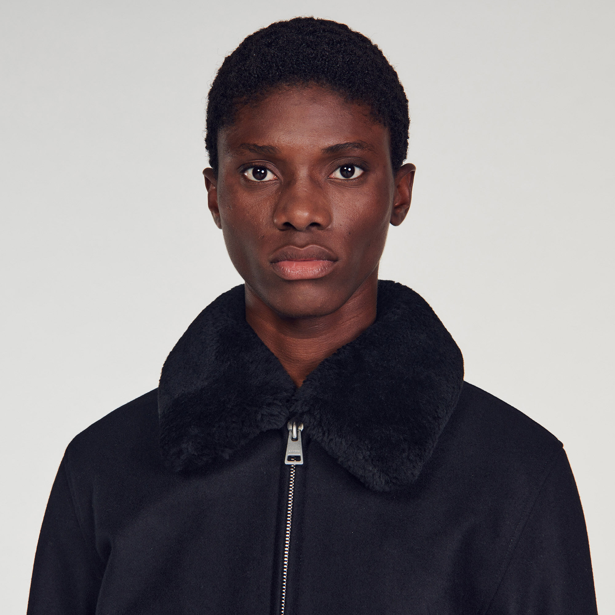 Sandro aviator jacket store