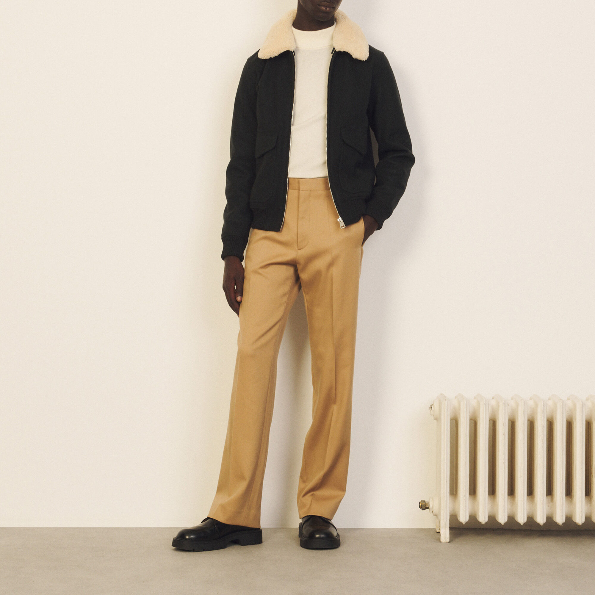 sandro paris leather pants