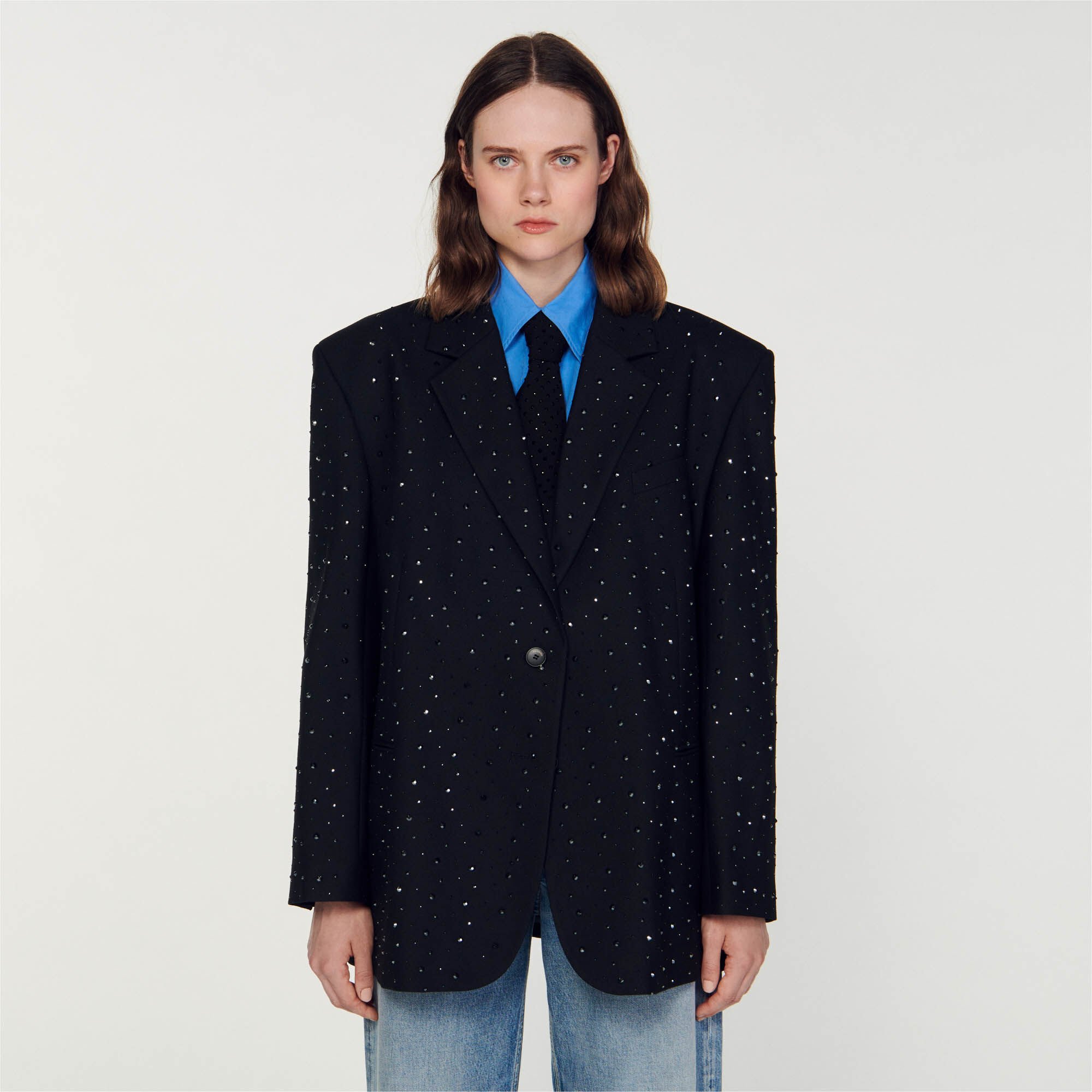 Mens sale rhinestone blazer