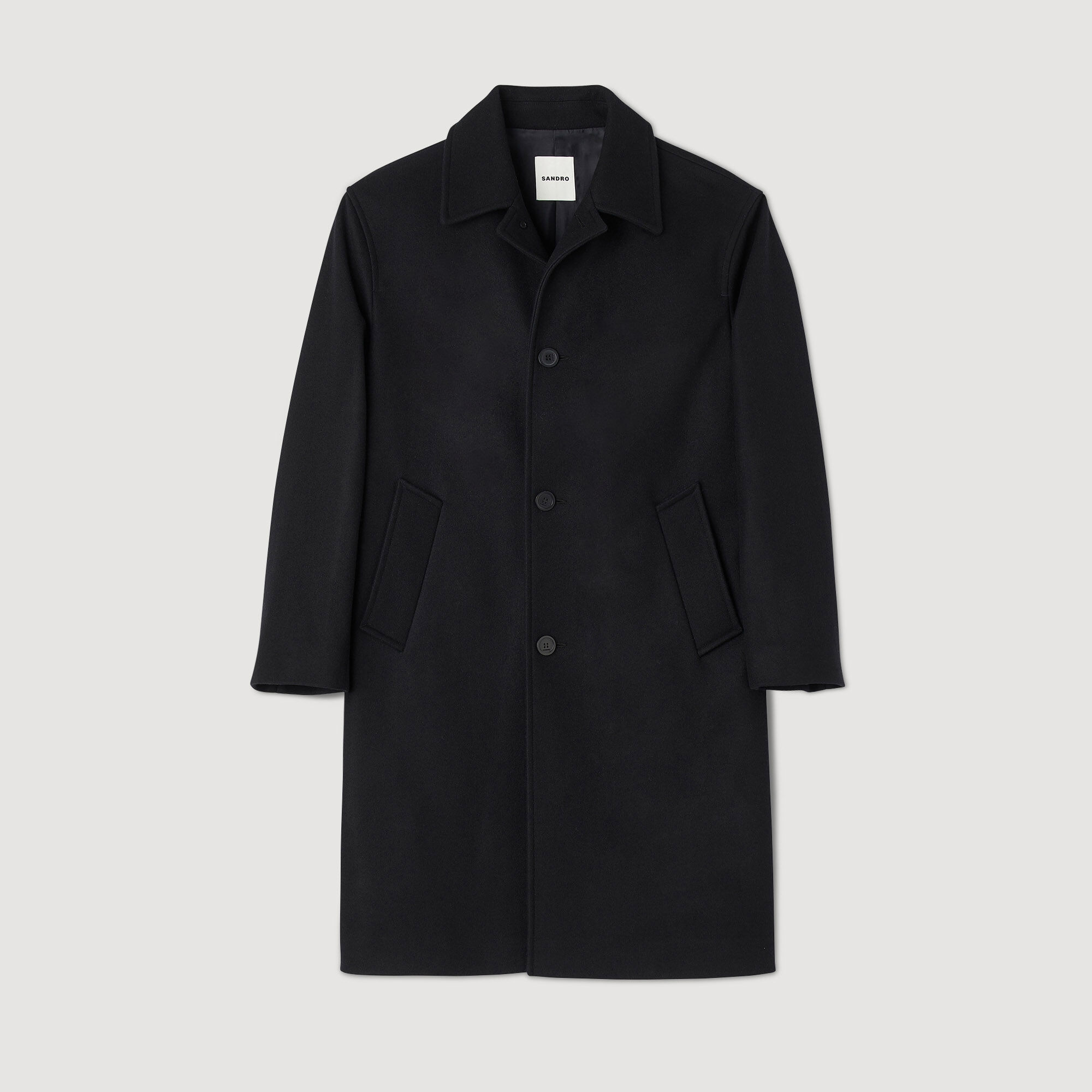 Wool and cashmere coat SHPMA00323 - Coats & Jackets | Sandro Paris