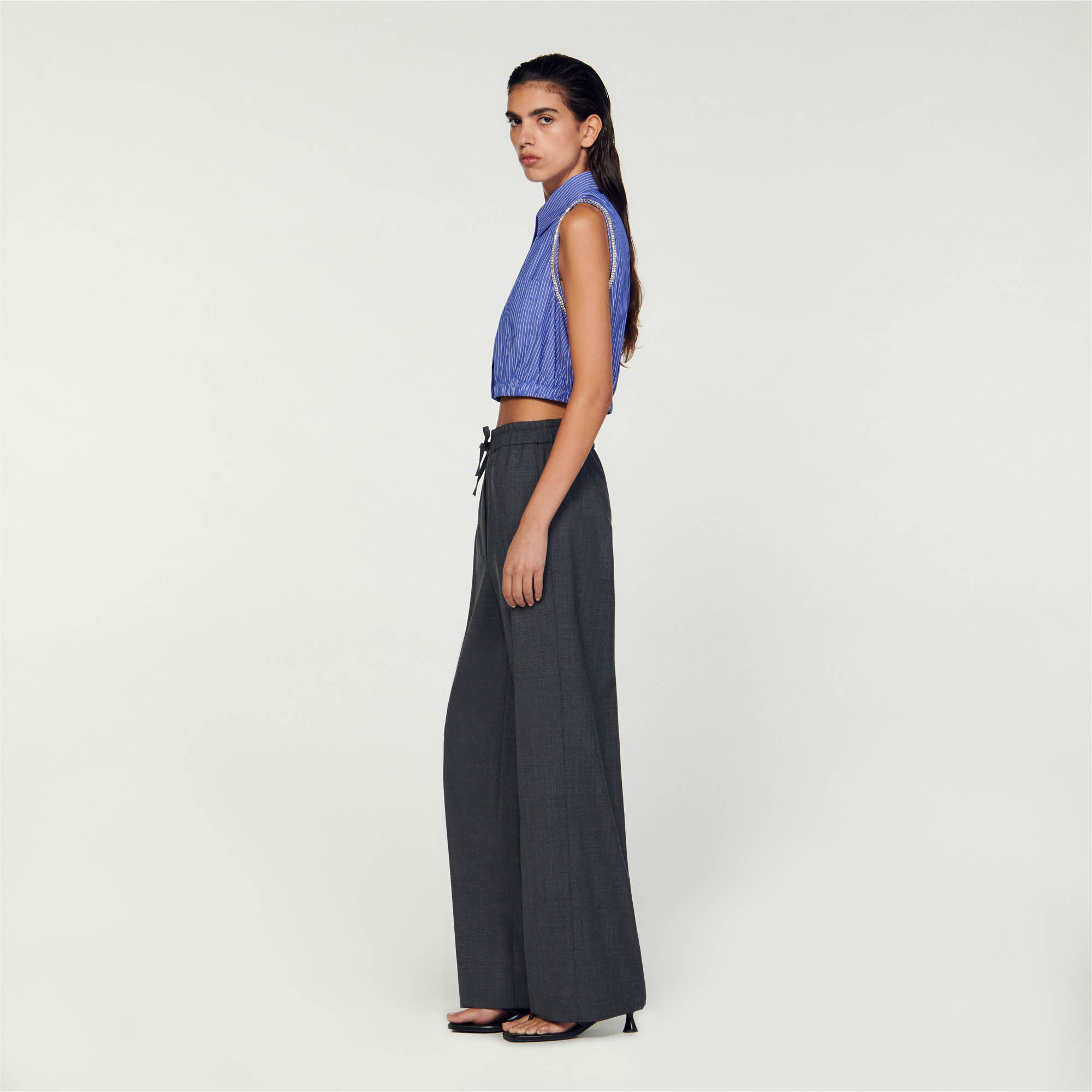 Pantalon discount sandro femme