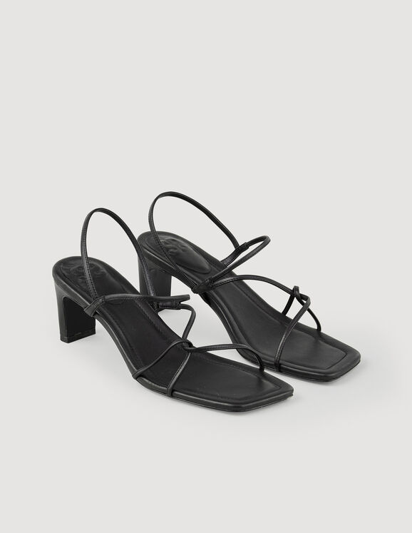 Strappy sandals Black Femme