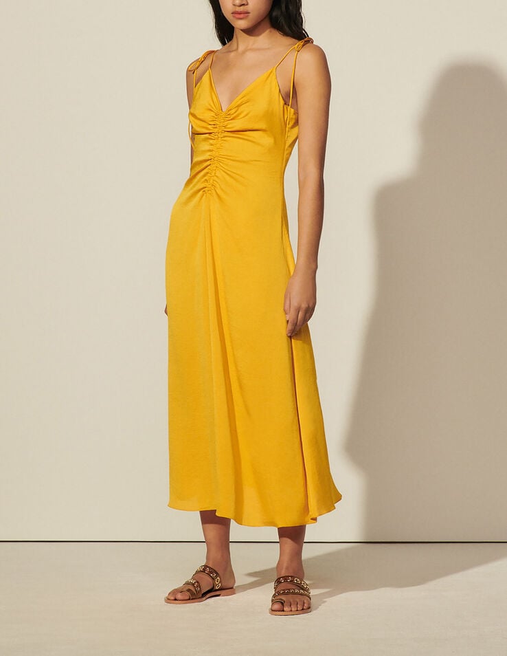 Sandro Long dress with narrow straps Select a size and. 2