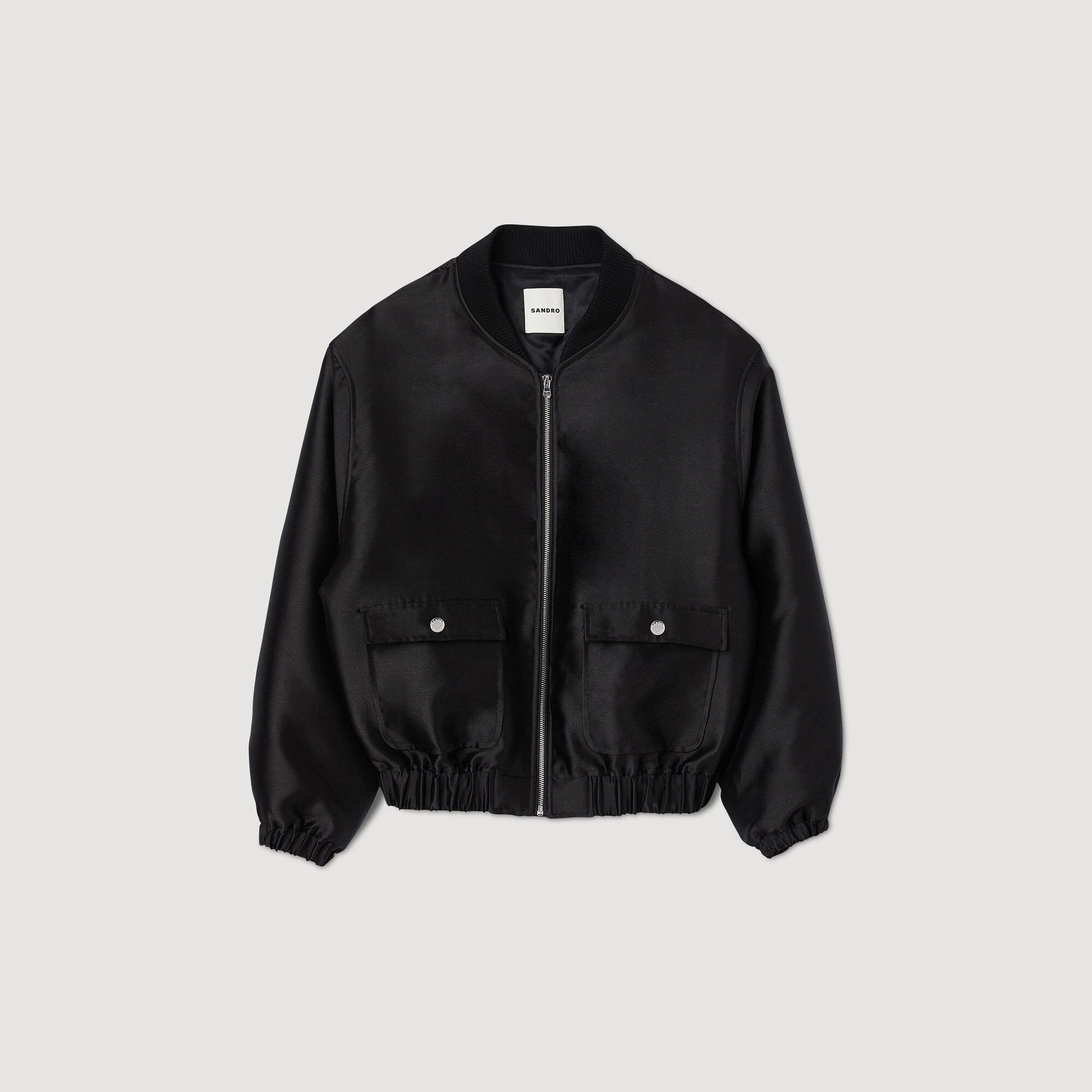 Black bomber hotsell jacket oversized
