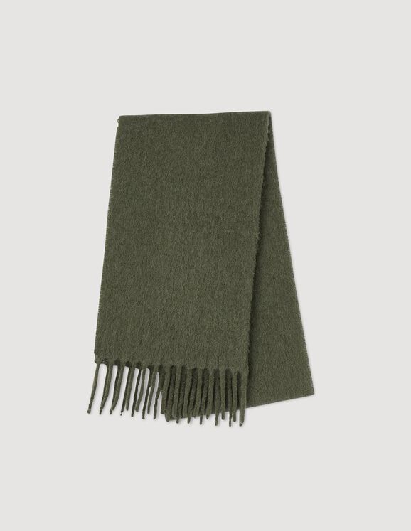 Woven scarf Olive Green Homme