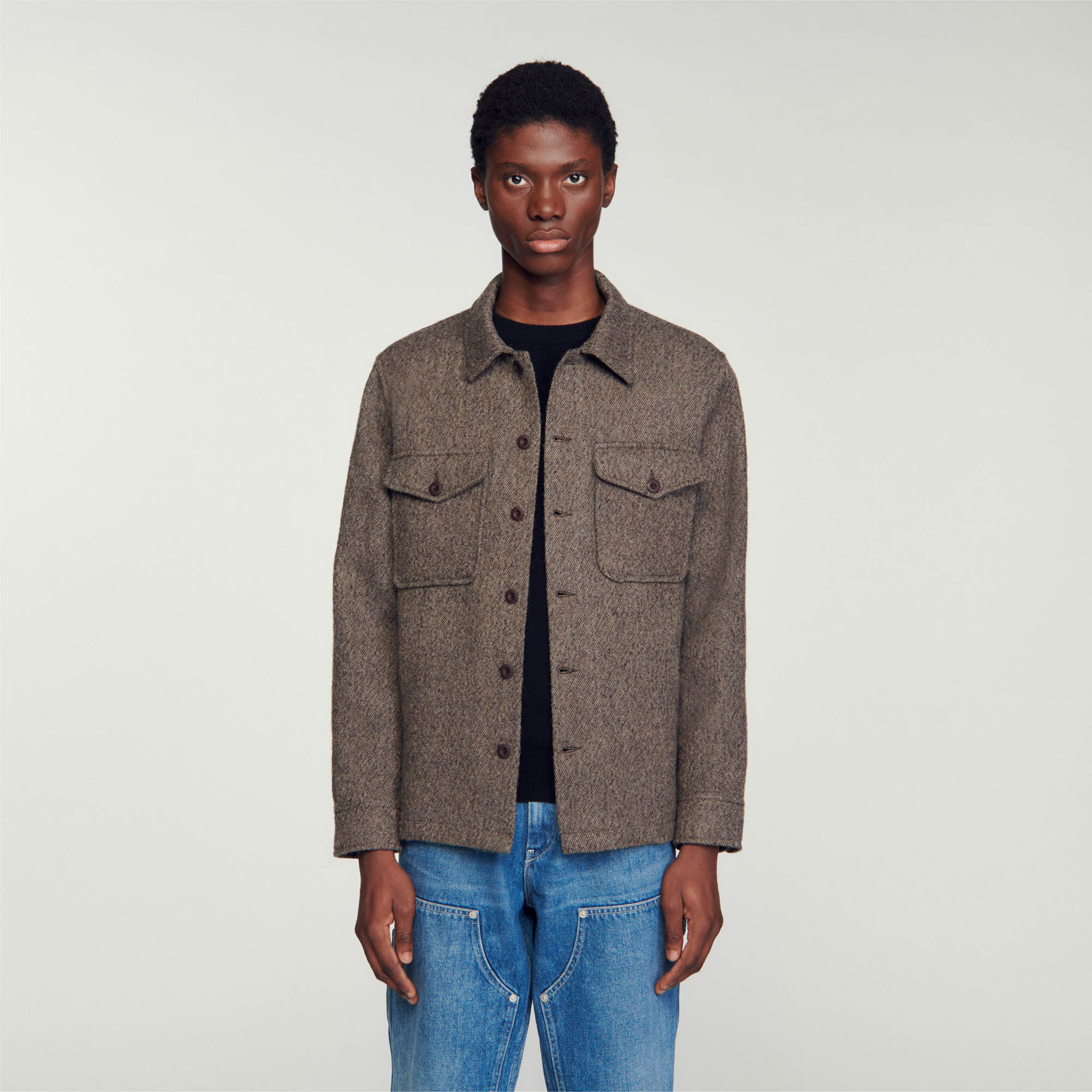 Wool over clearance shirt