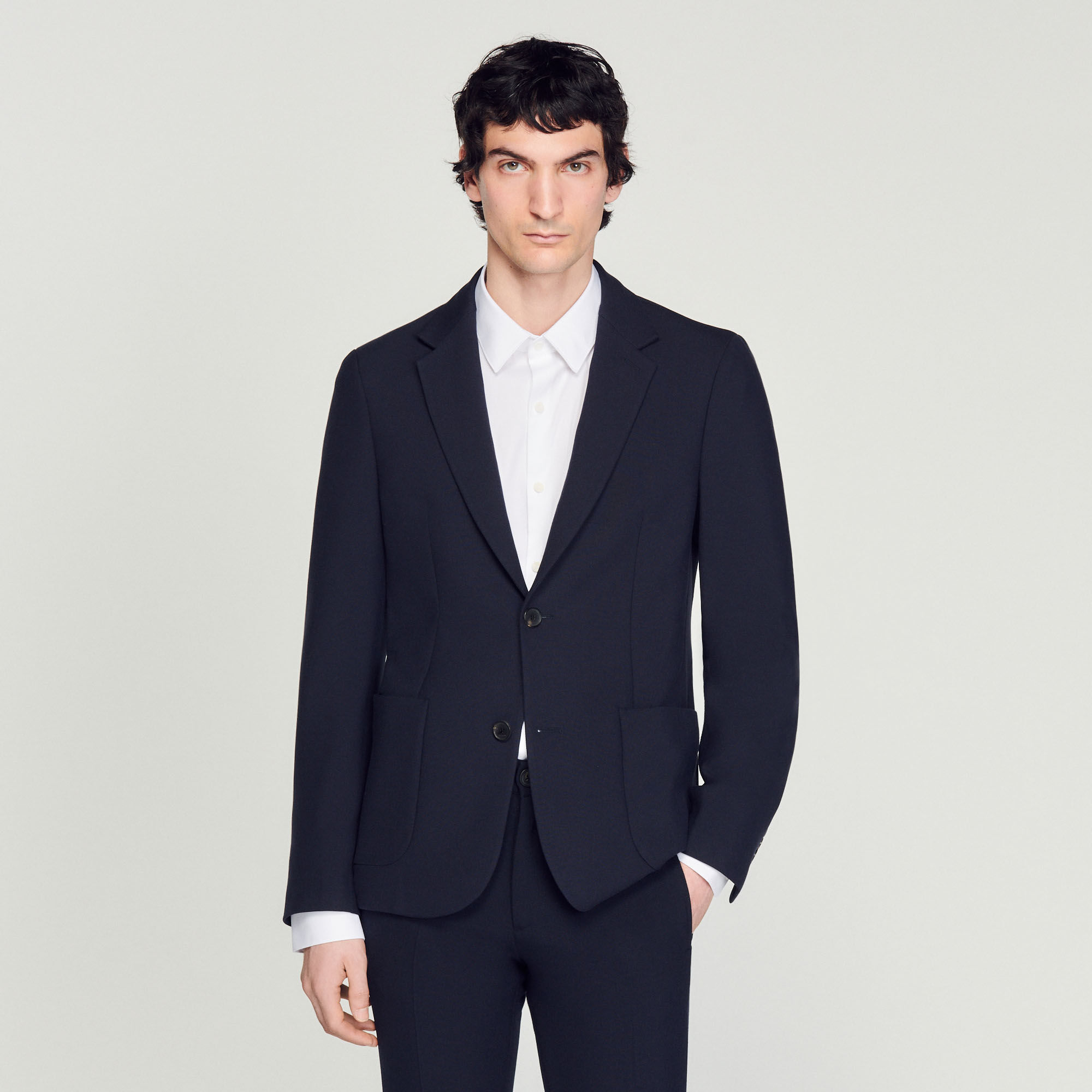 Unstructured suit jacket SHPVE00687 Suits Tuxedos Sandro Paris