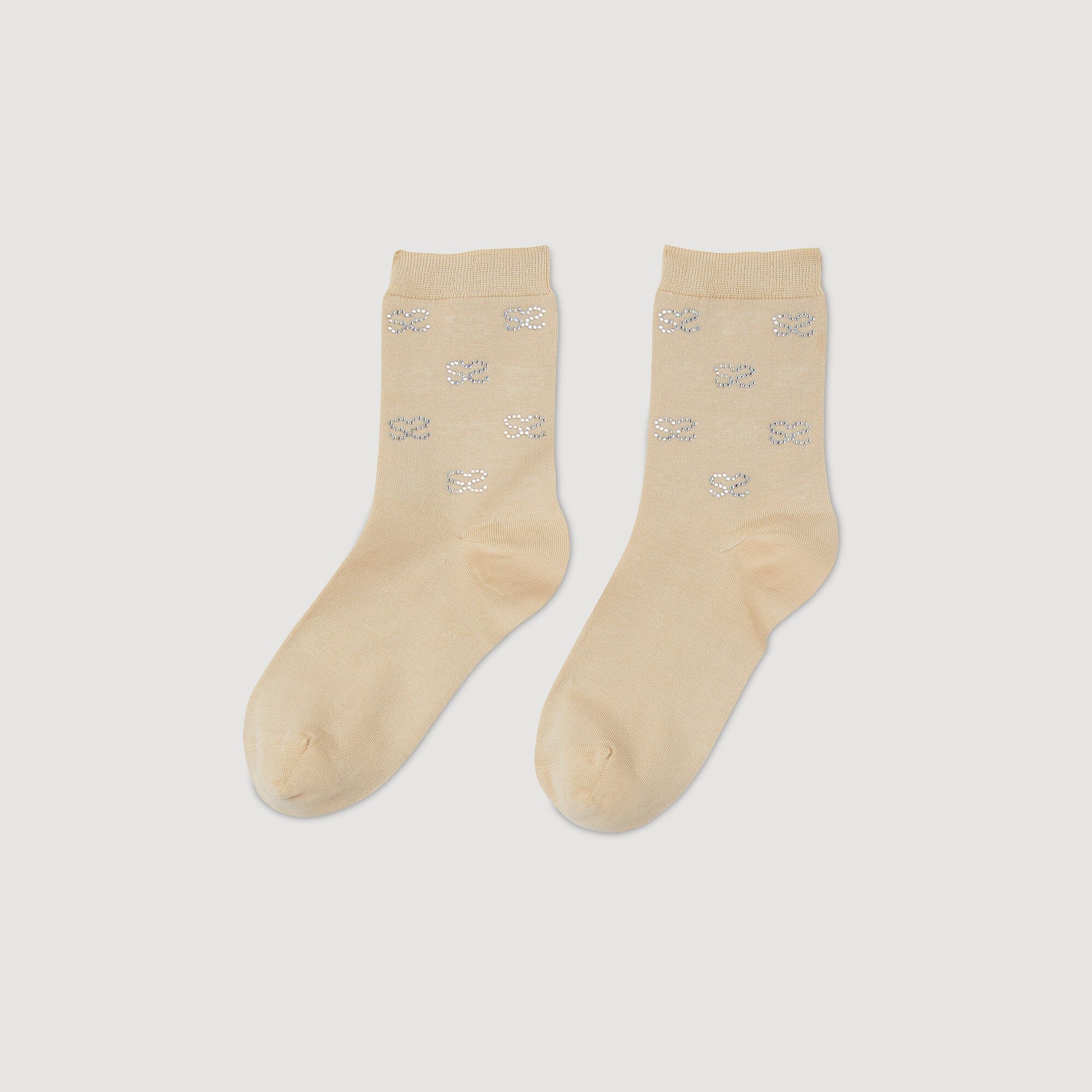 Sock shoes outlet with rhinestones