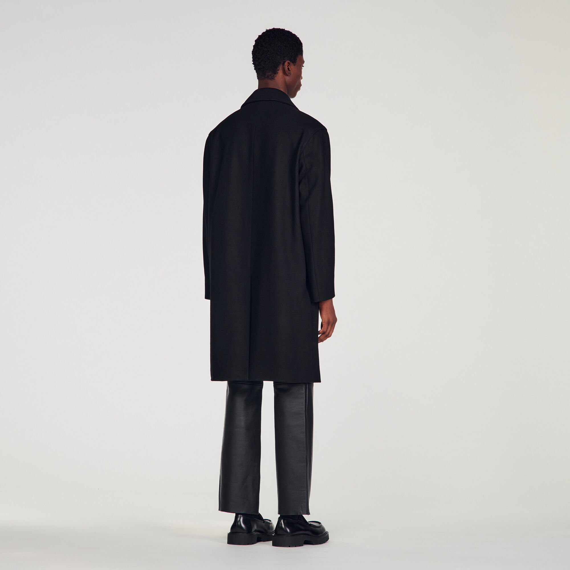 Manteau noir sandro 2025