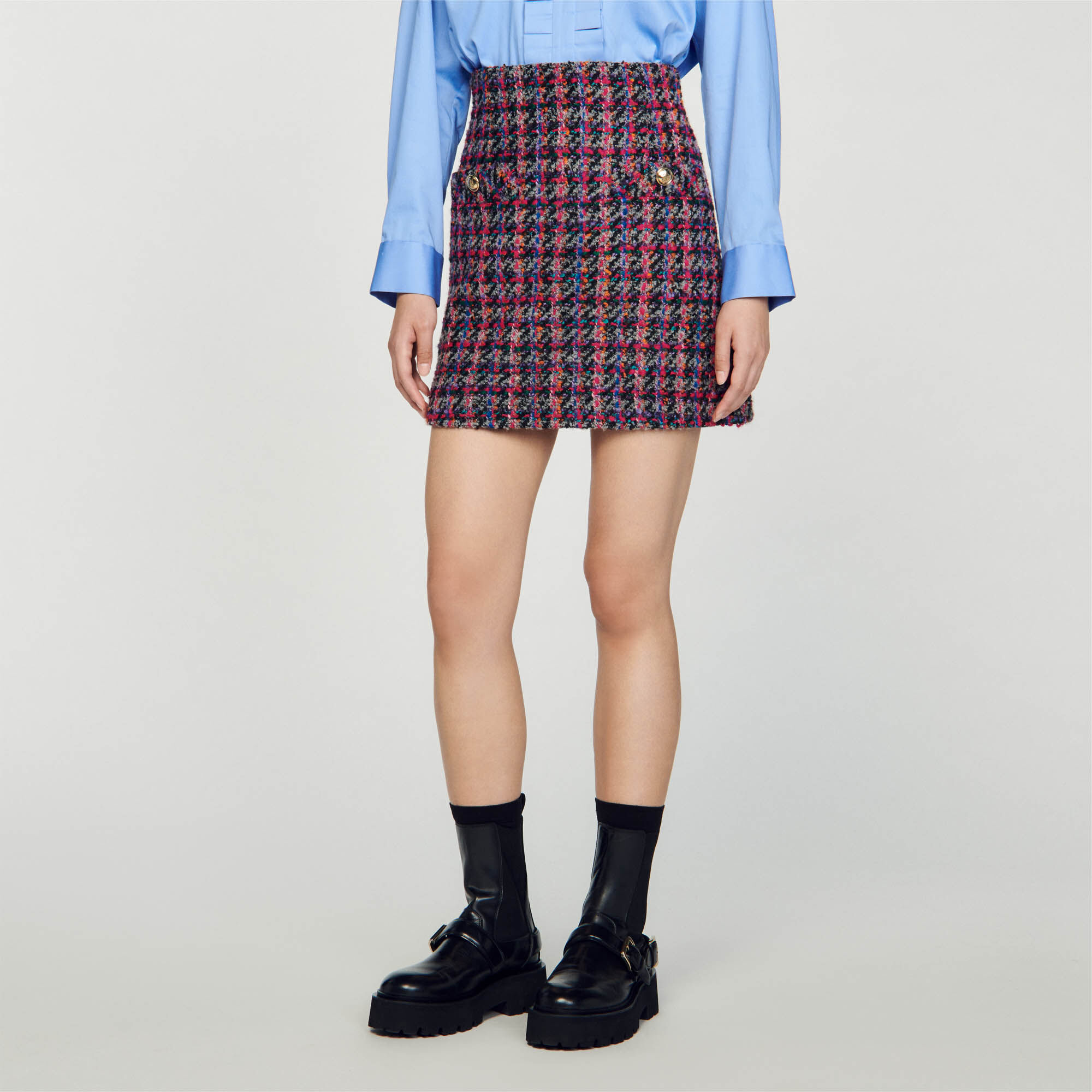 Short tweed skirt SFPJU00990 Skirts Shorts Sandro Paris