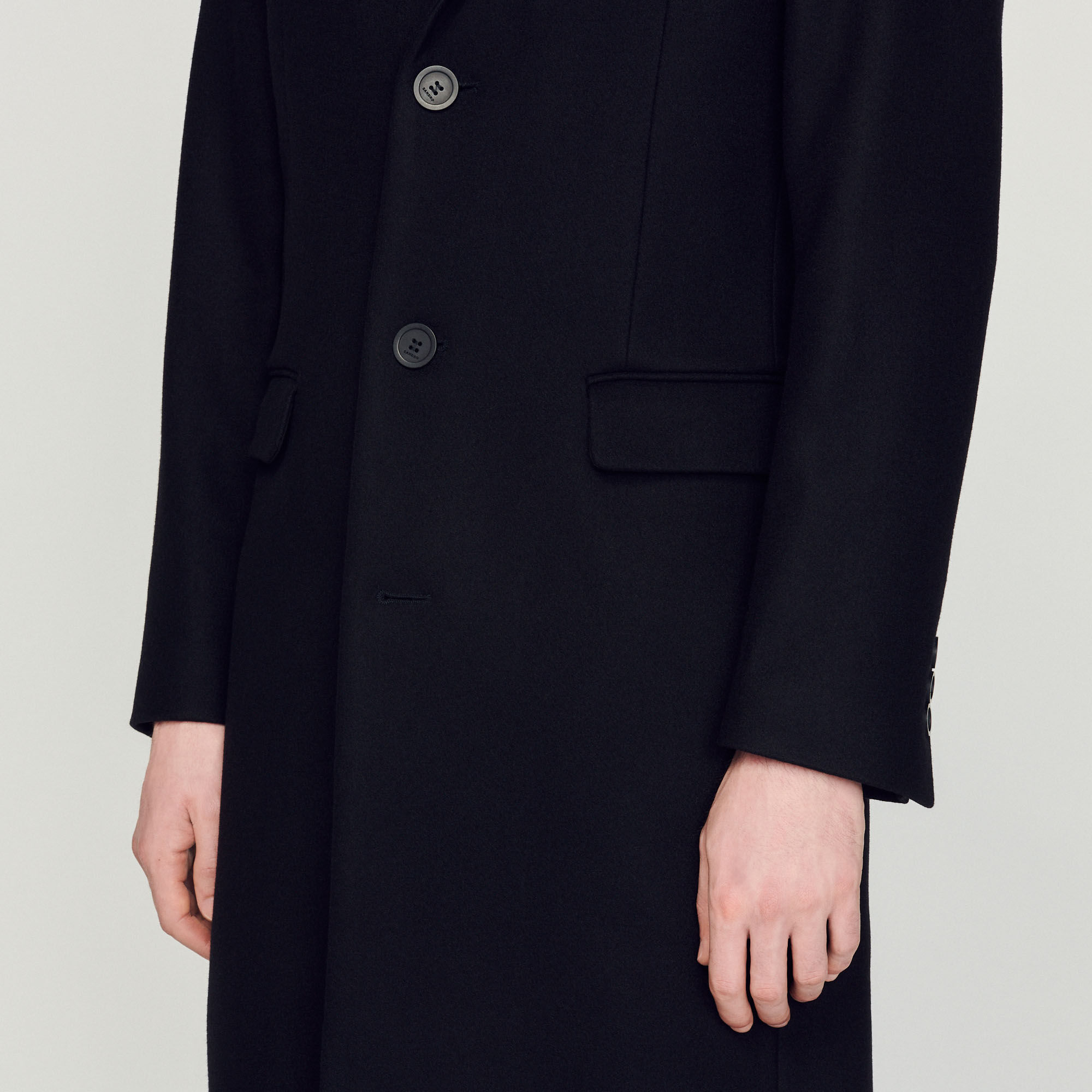 Sandro manteau noir shop