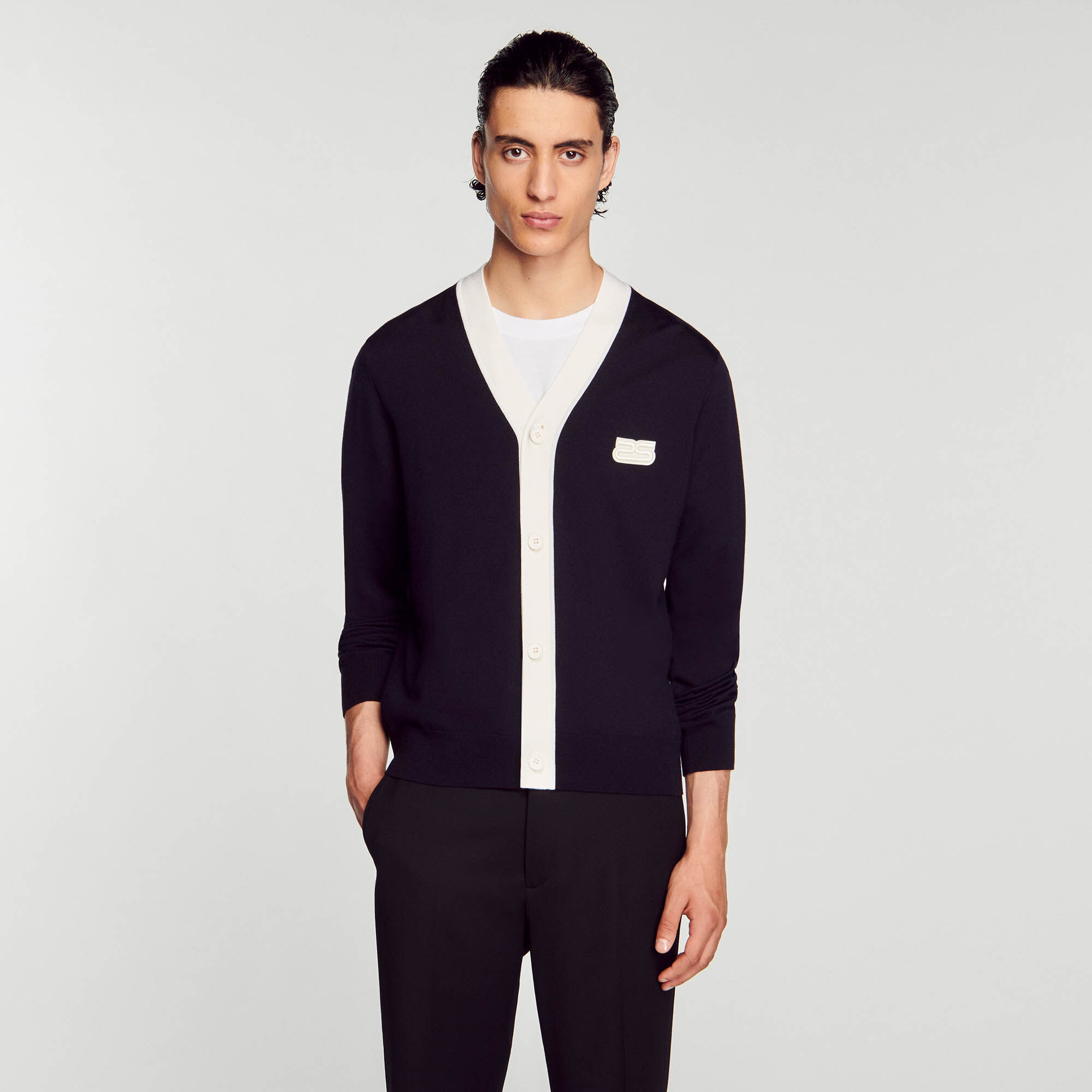 Fine knit cardigan SHPTR00512 Jumpers Cardigans Sandro Paris