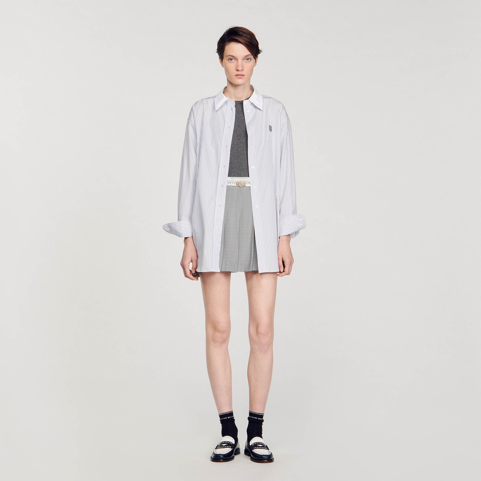 Pleated skirt SFPJU01032 Skirts Shorts Sandro Paris