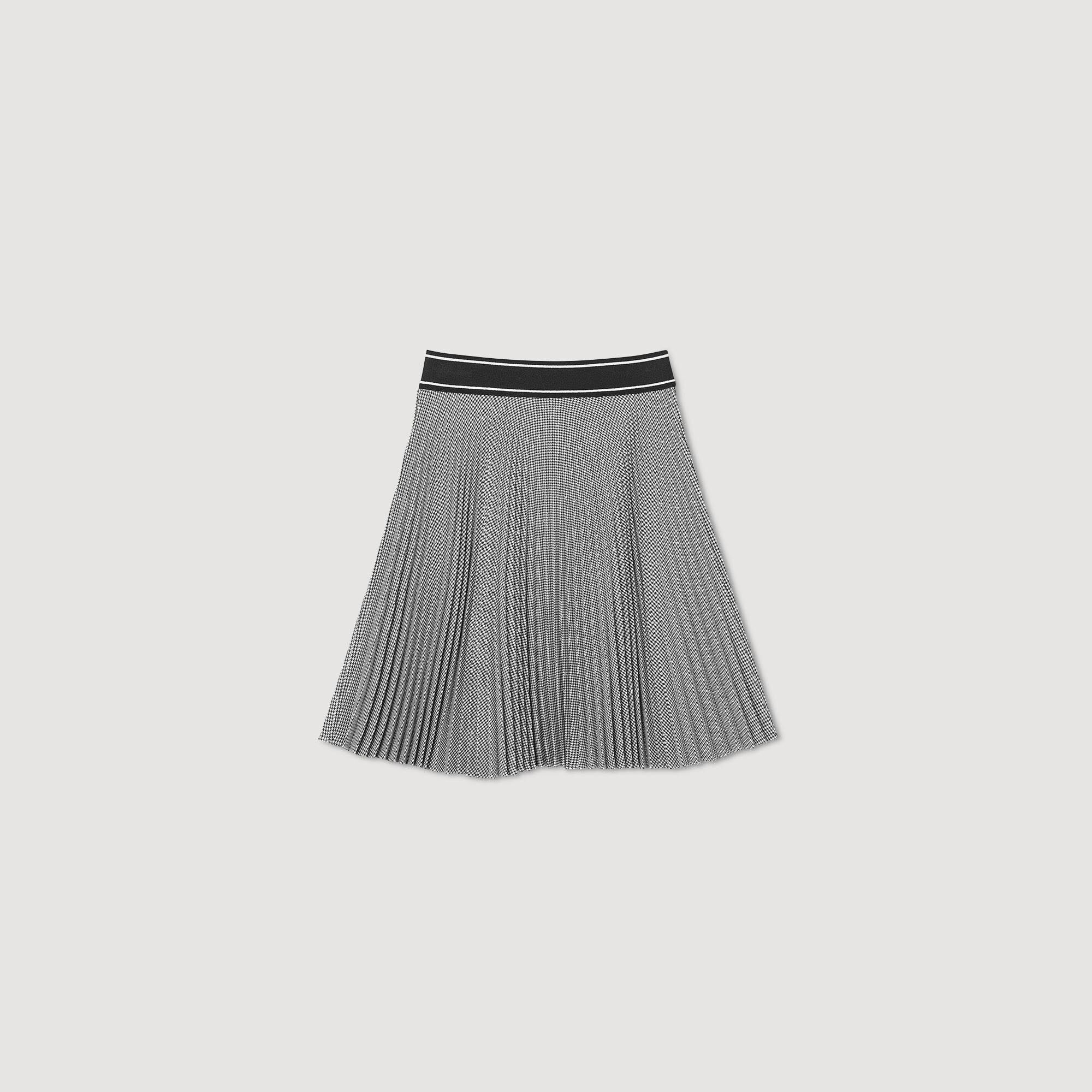 Short pleated skirt with rhinestones SFPJU00928 Skirts Shorts