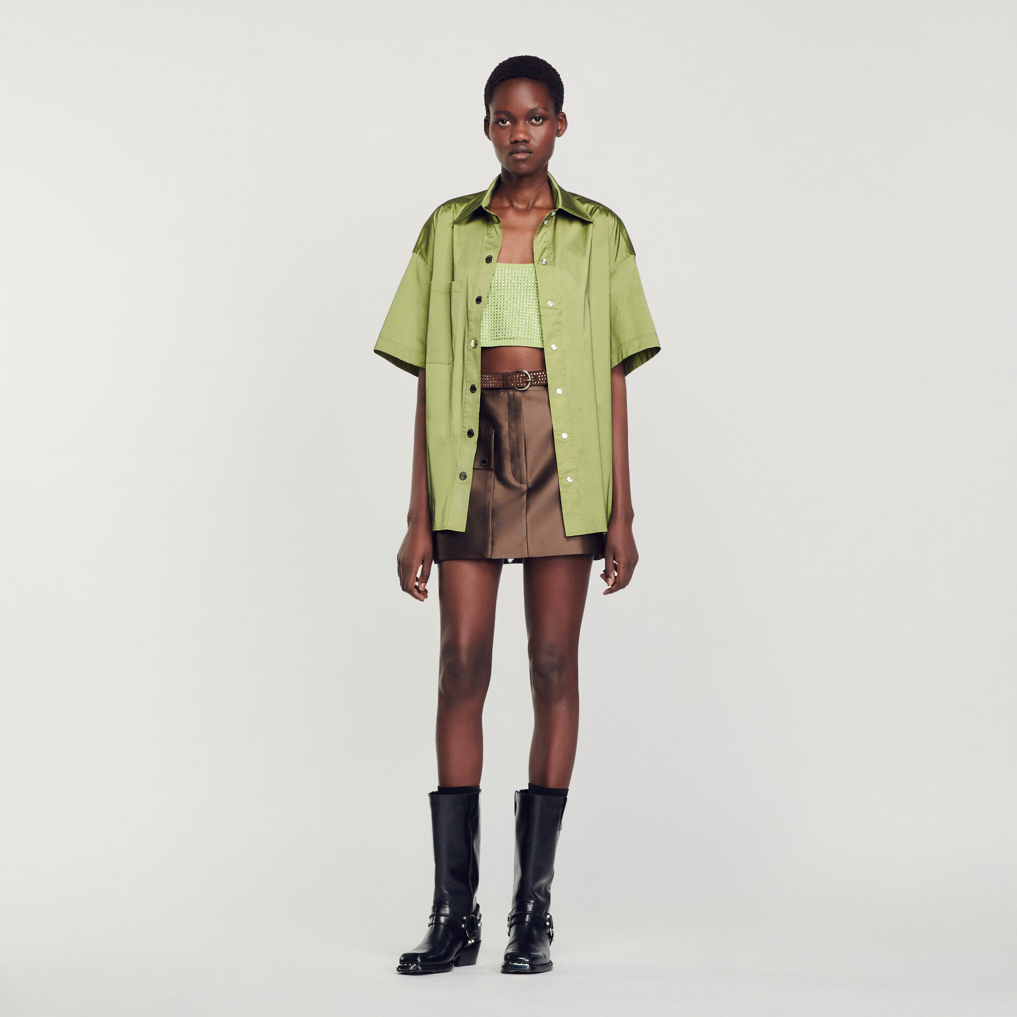 Short oversize femme deals