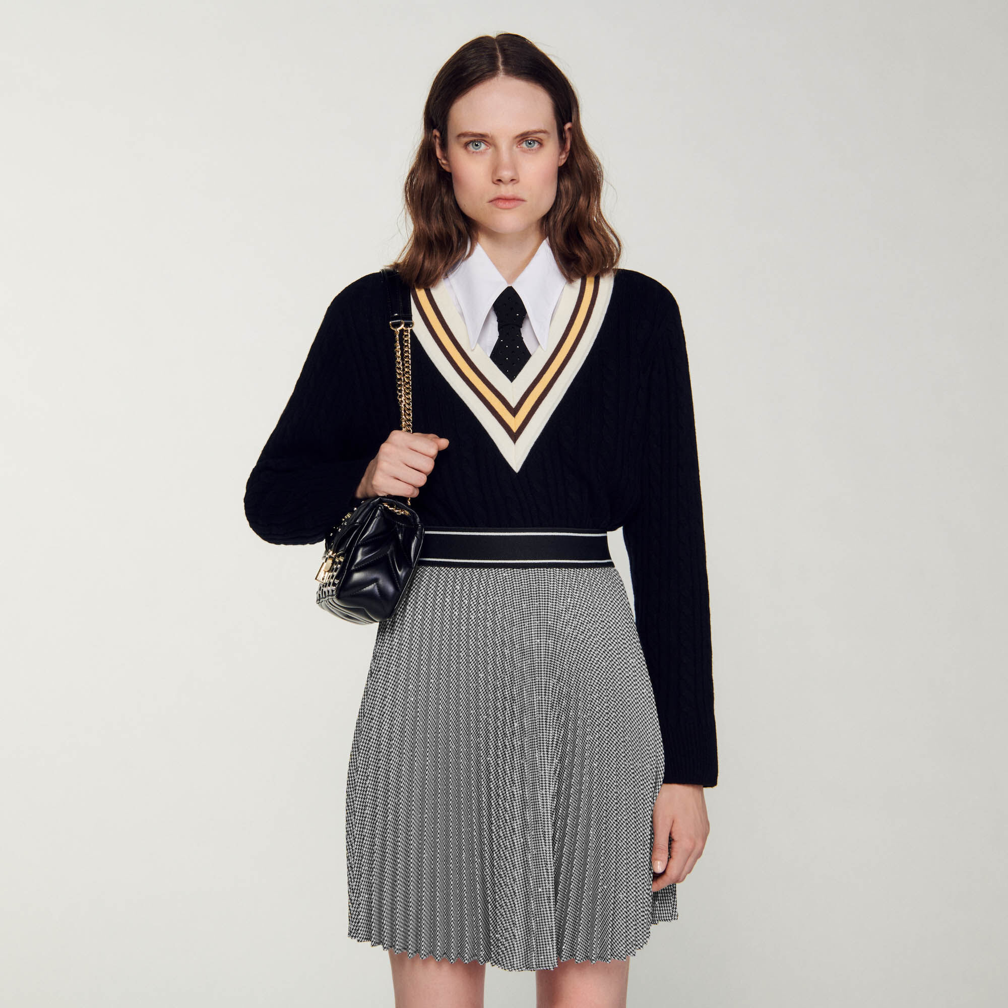Short pleated new arrivals skirt uk