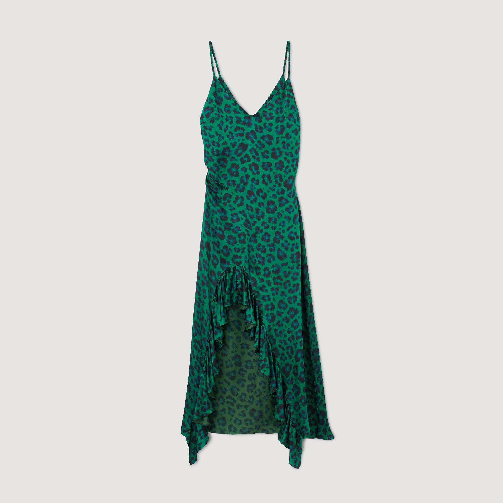 Leopard 2024 slit dress