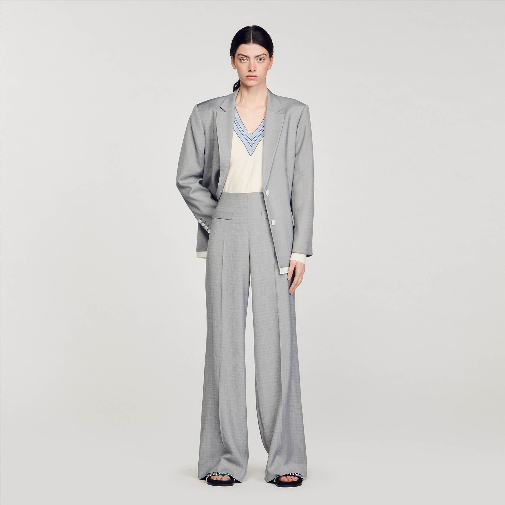 Sandro high shop waisted pants