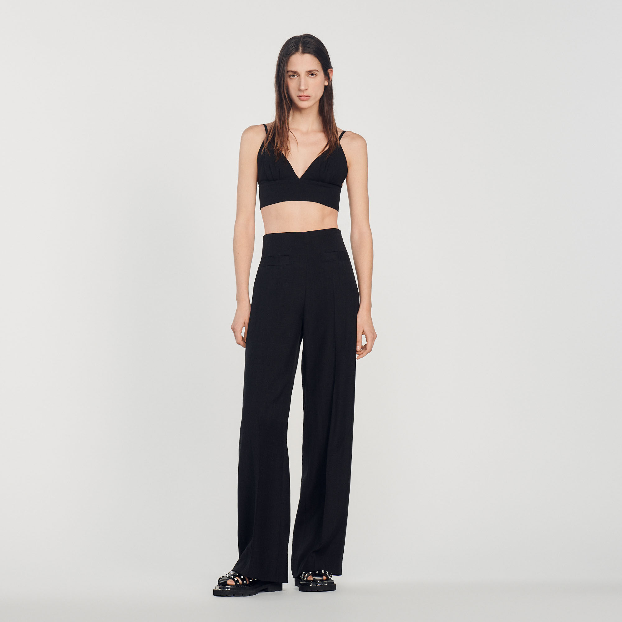 Sandro high shop waisted pants
