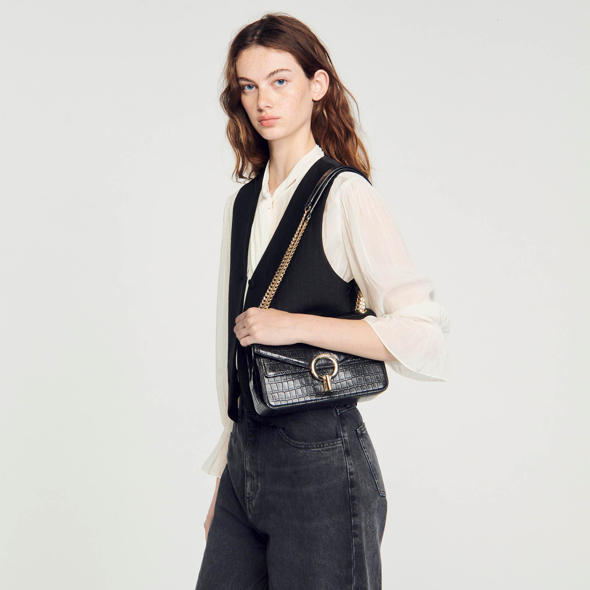 Yza bag in certified leather