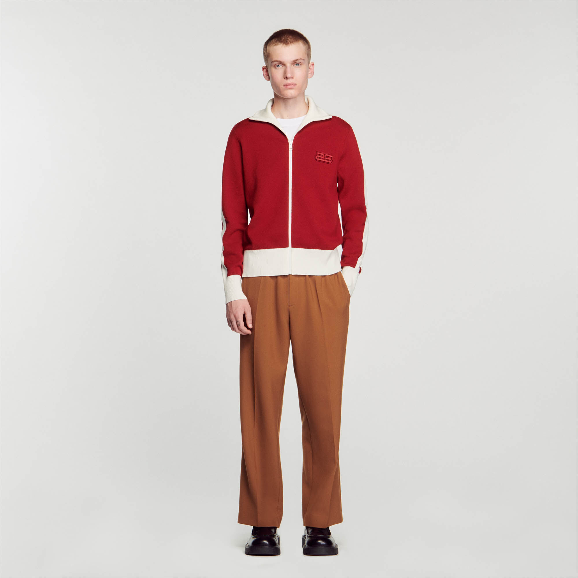 Cardigan bordeaux homme clearance