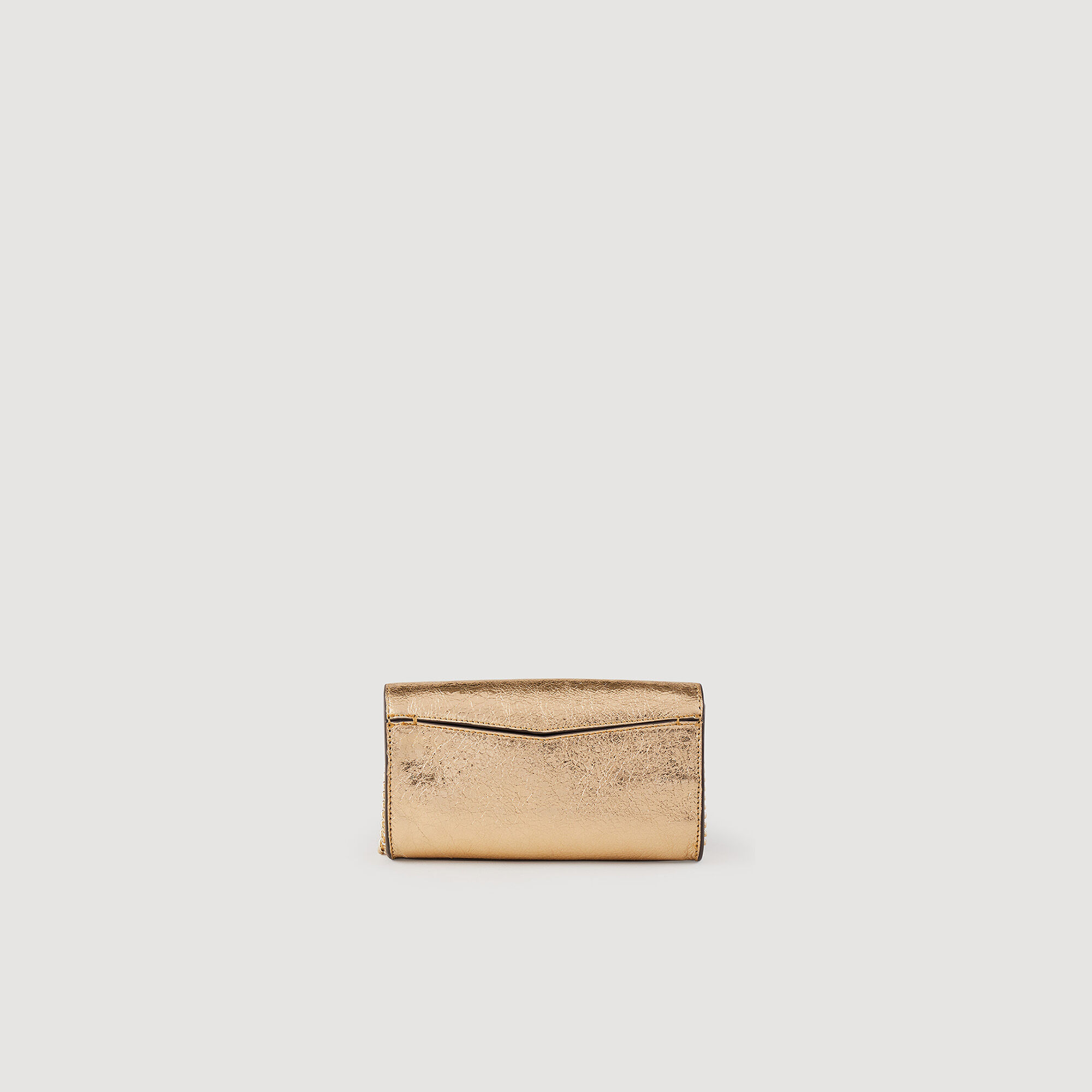 Gold leather bag online