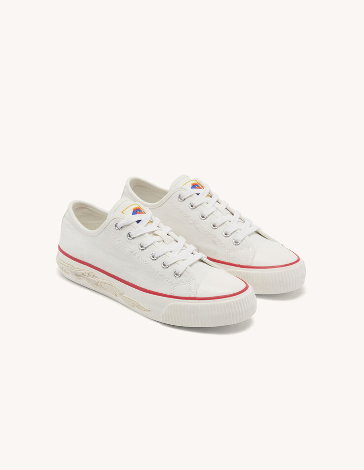 Sandro Canvas trainers with flame sole Select a size and. 1