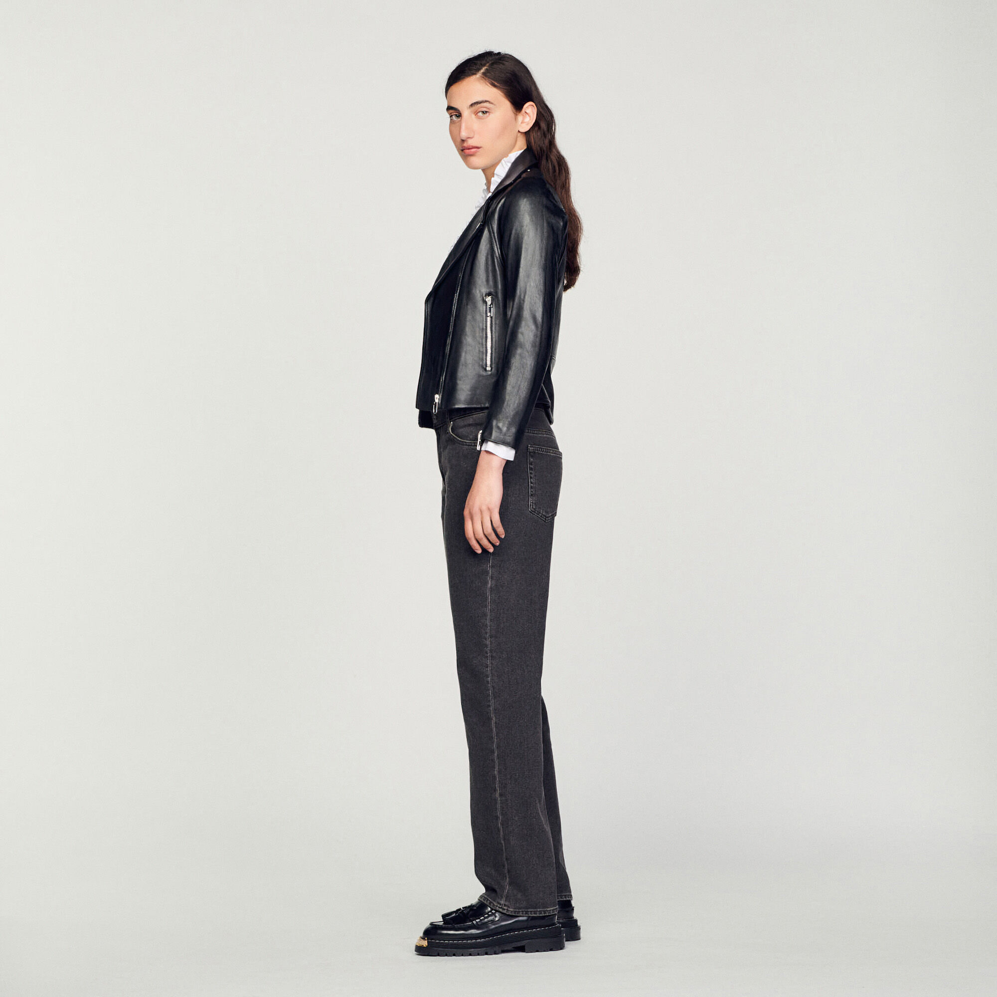 Leather jacket SFPVE00255 Blazers Jackets Sandro Paris