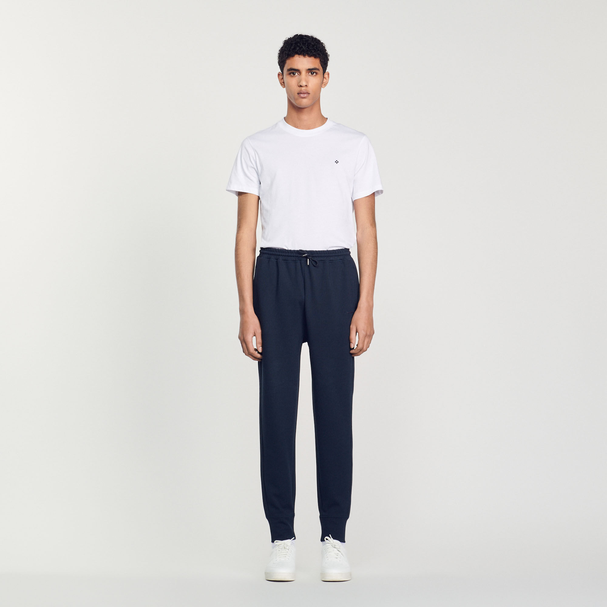Knitted jogging bottoms SHPJO00066 Navy Blue Sweatshirts