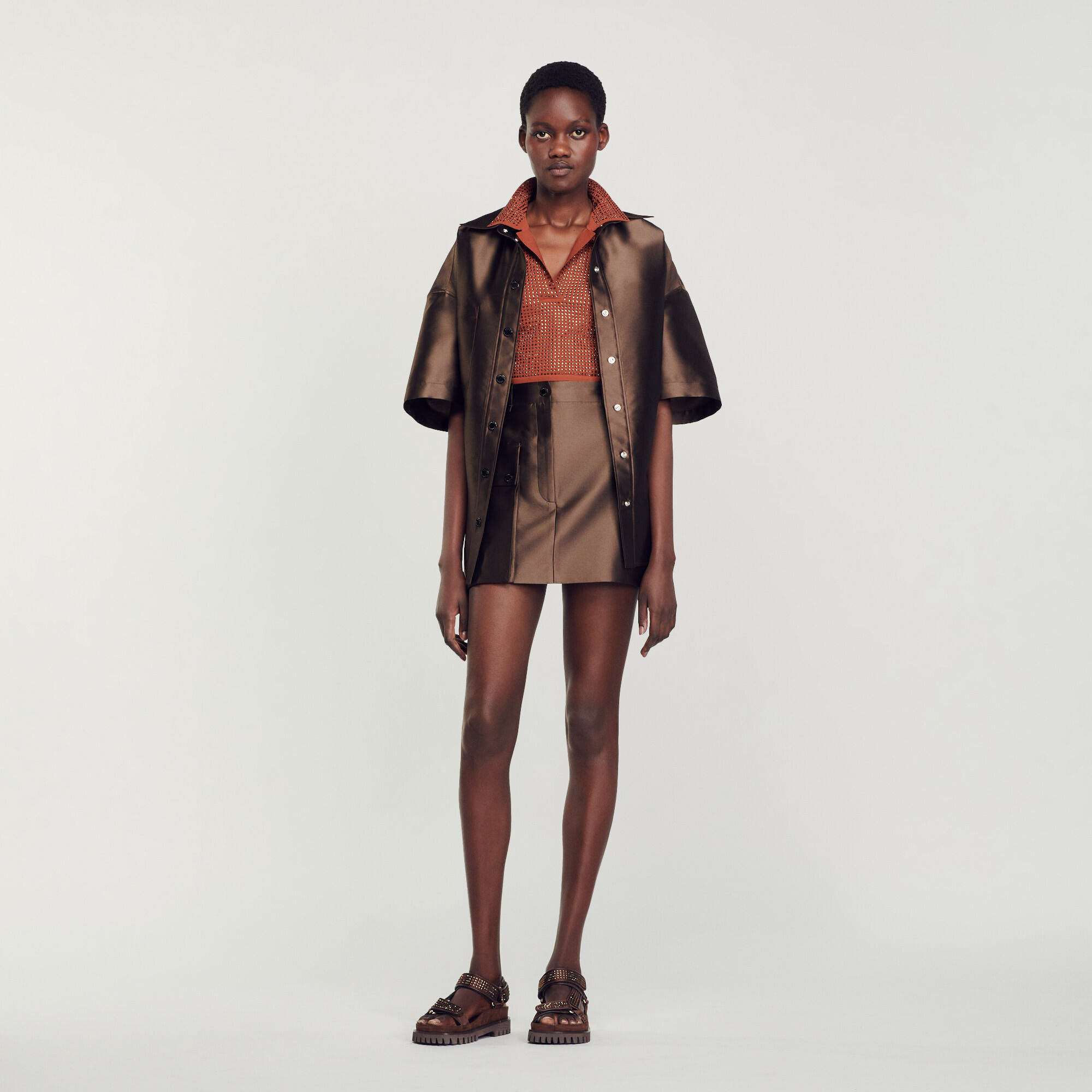 Short femme zip outlet