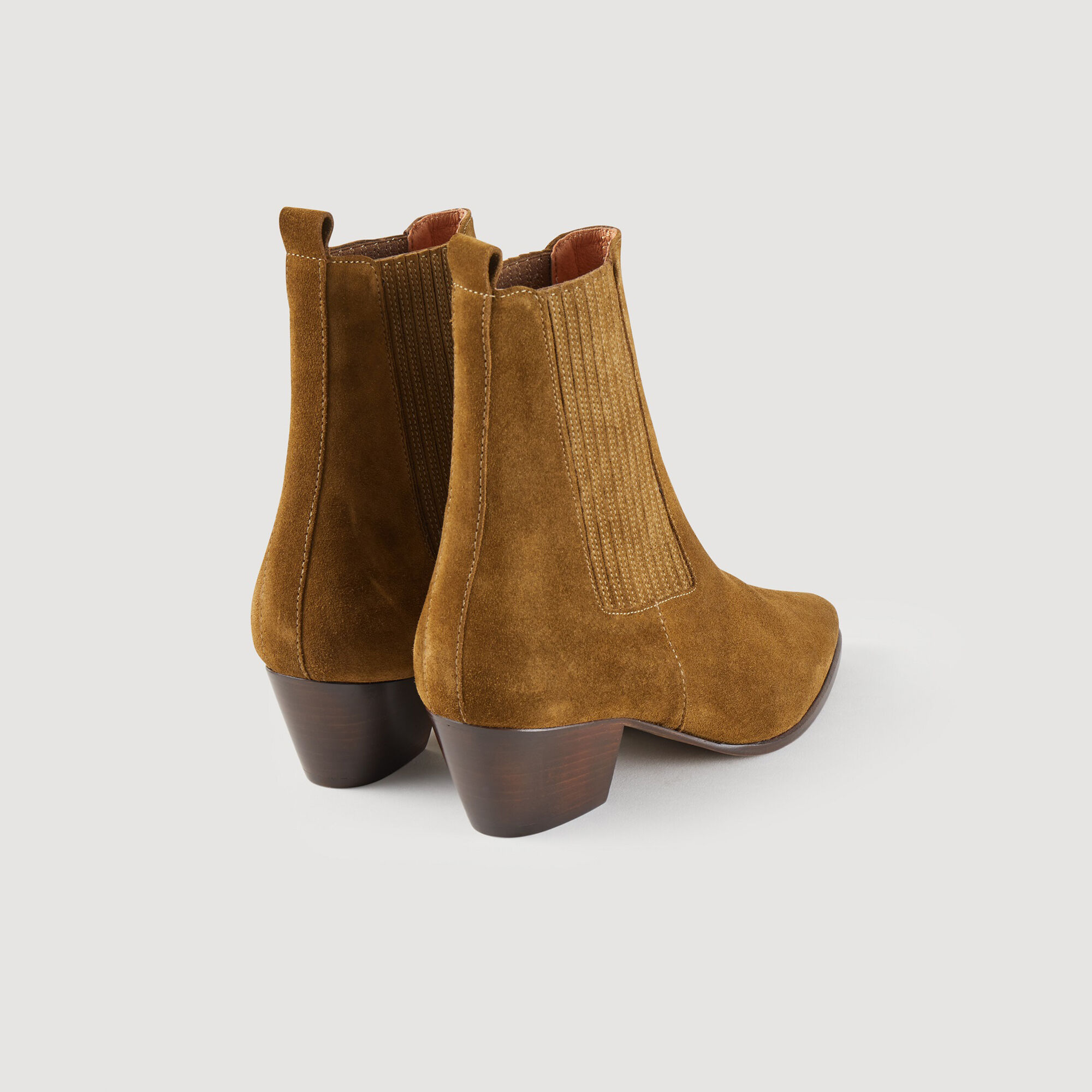 Olive color cheap ankle boots