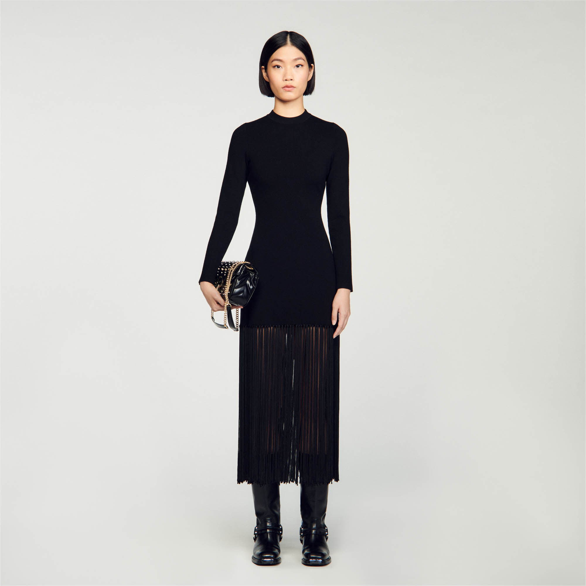 Knit maxi dress