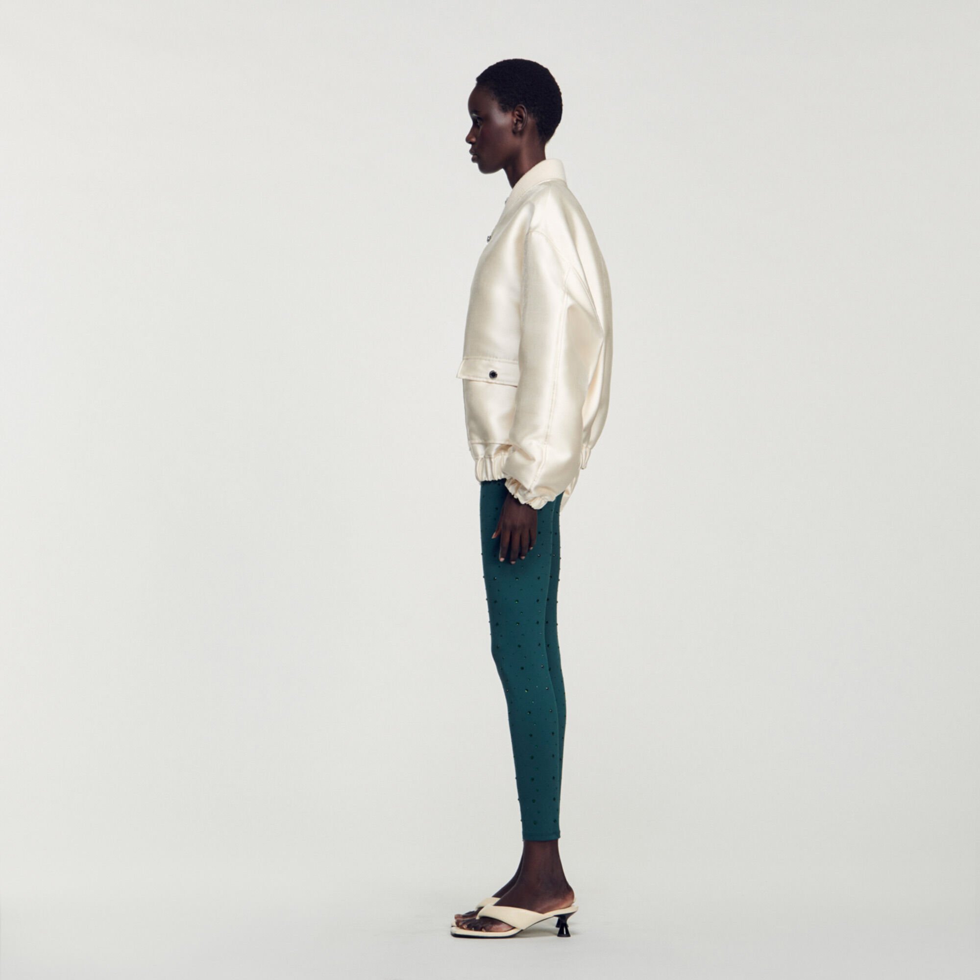 Studio 7 beige clearance bomber