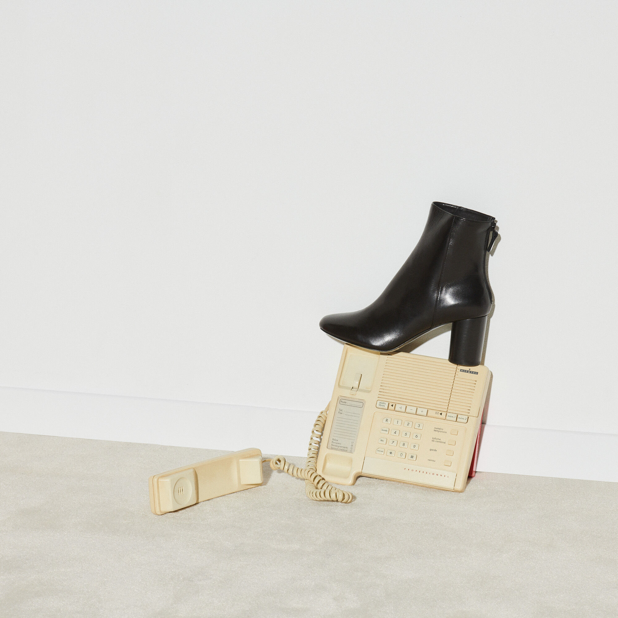 sandro leather ankle boots
