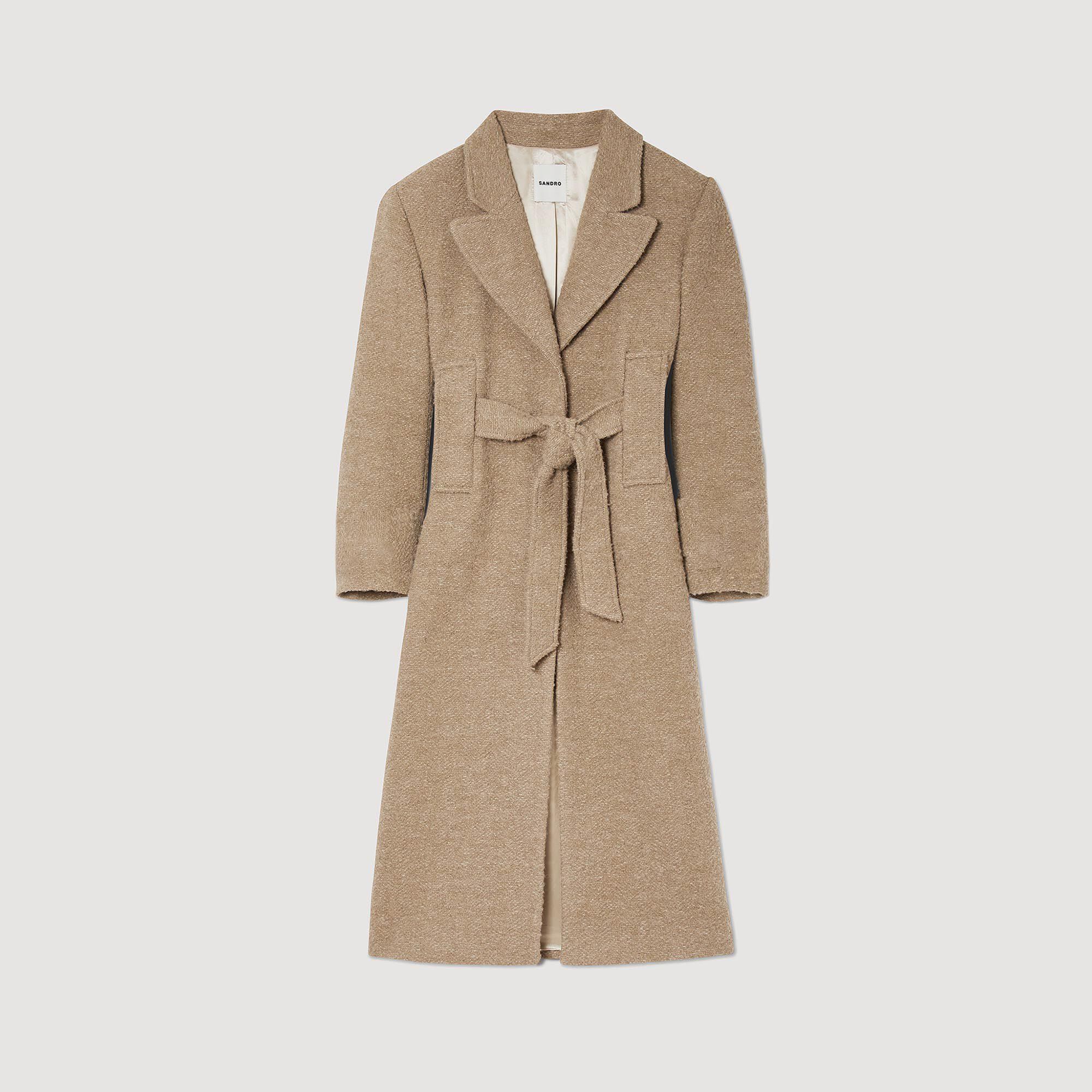 Only paloma boucle clearance long wool coat otw
