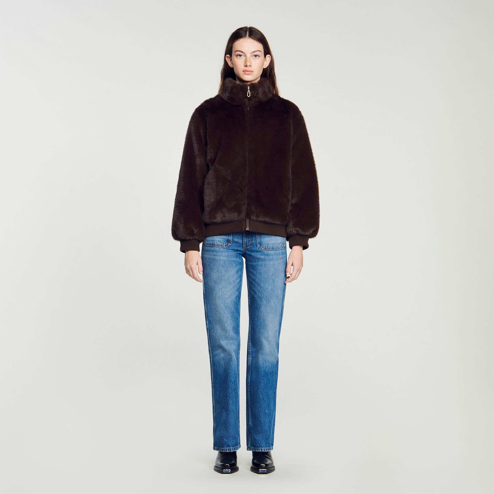 Sandro store fausse fourrure