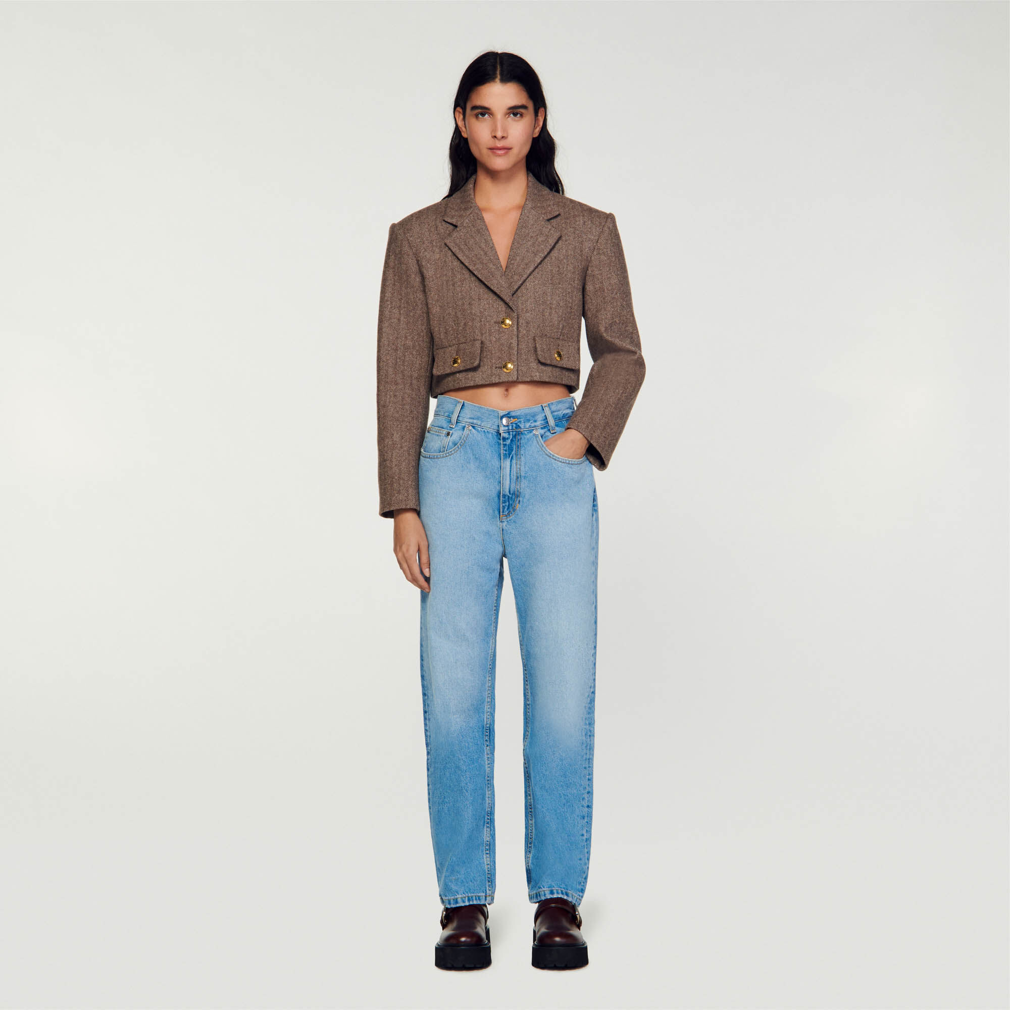 Structured cropped jacket