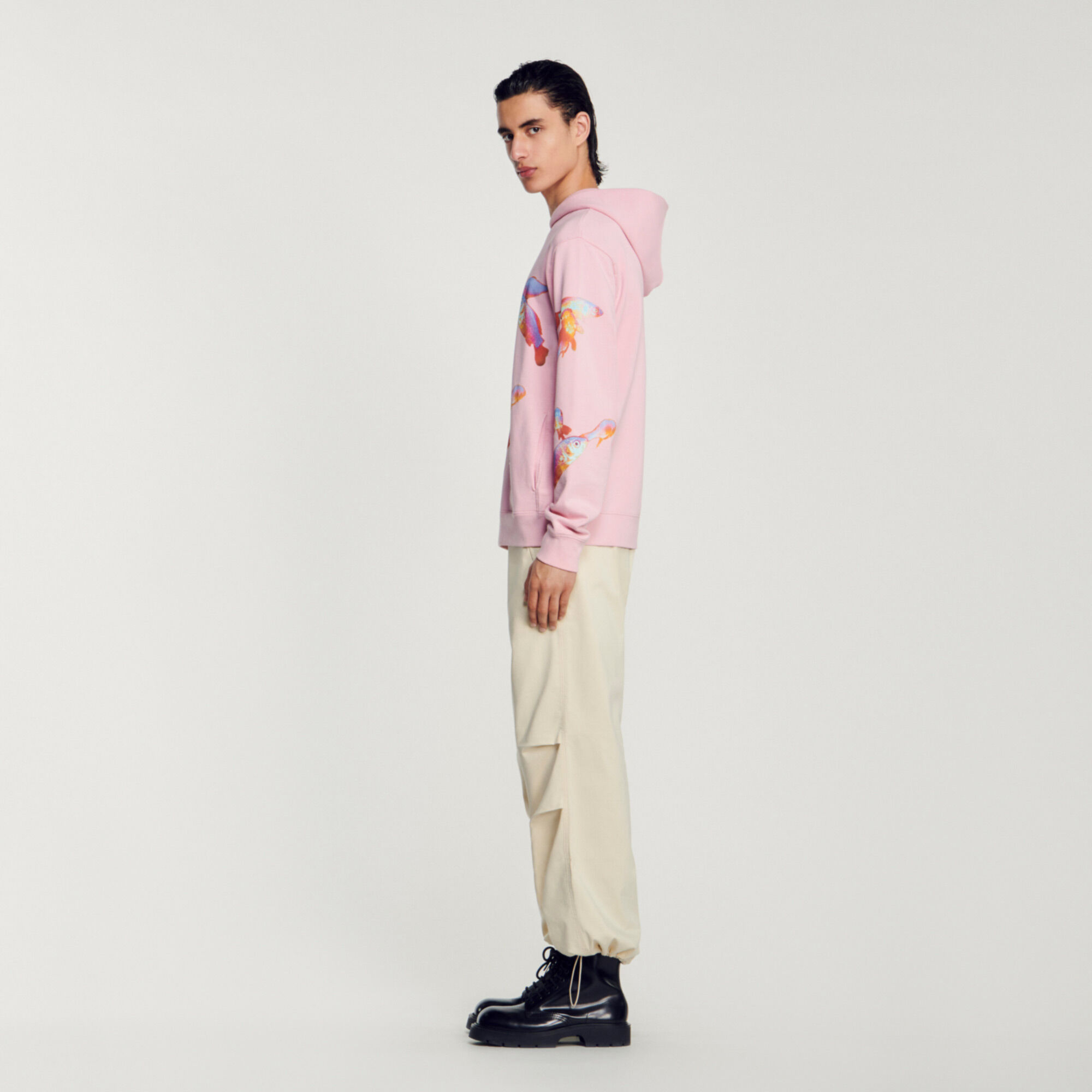 Off white cherry blossom hoodie pink online