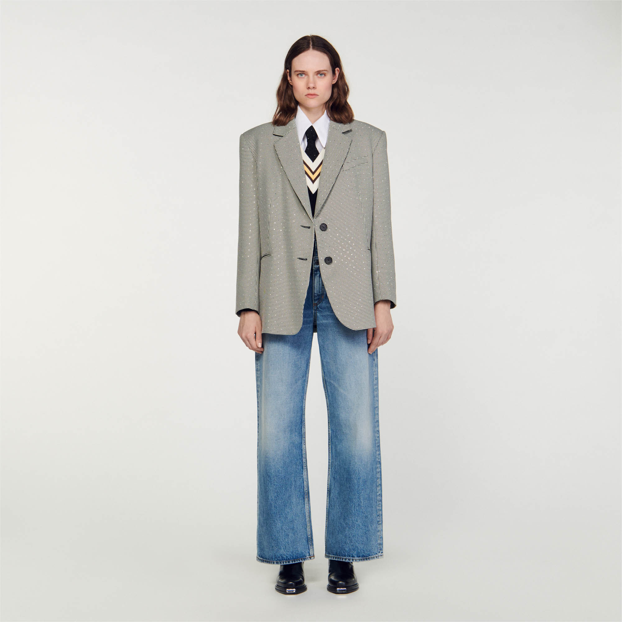 Oversized top tuxedo blazer