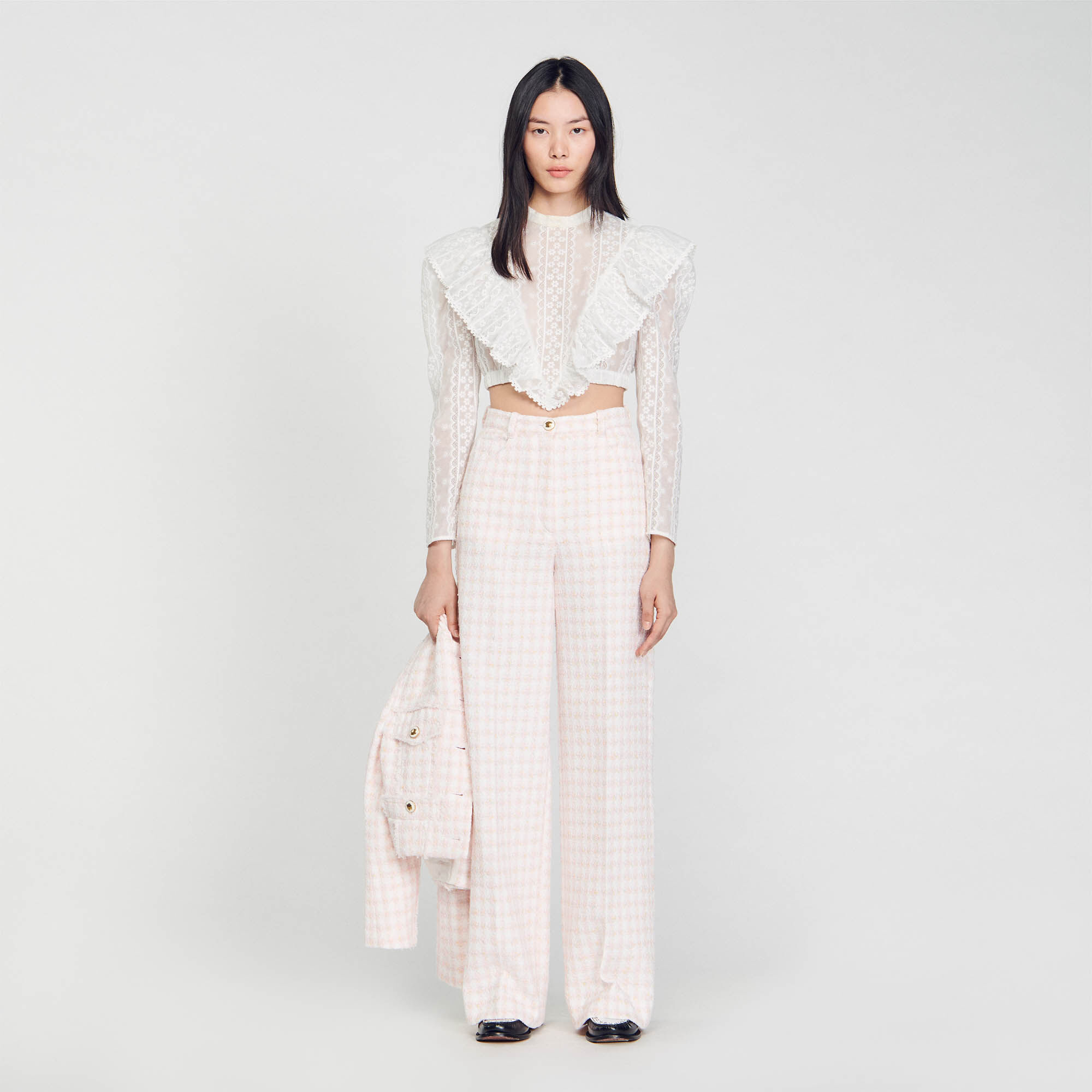 Pantalon best sale tweed femme