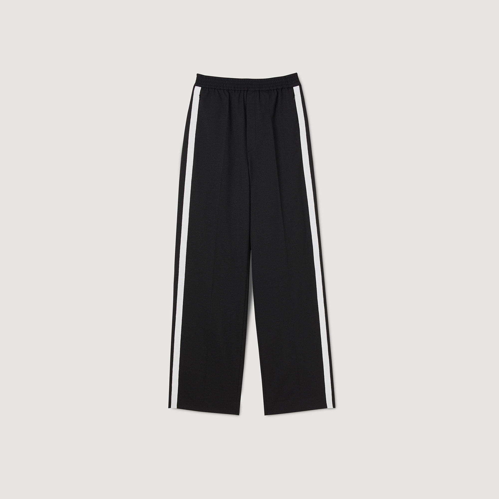 Striped baggy trousers top