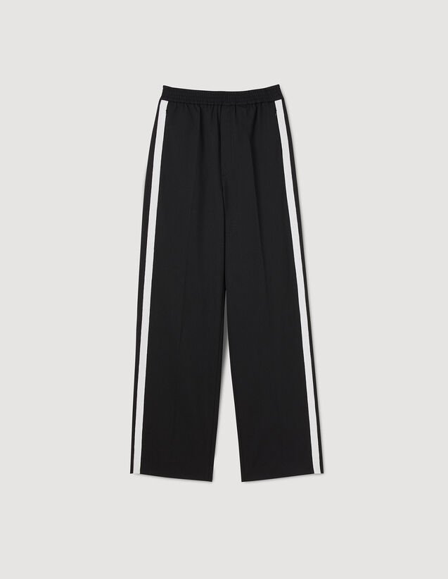 Trousers with side stripes SFPPA01194 - Pants | Sandro Paris