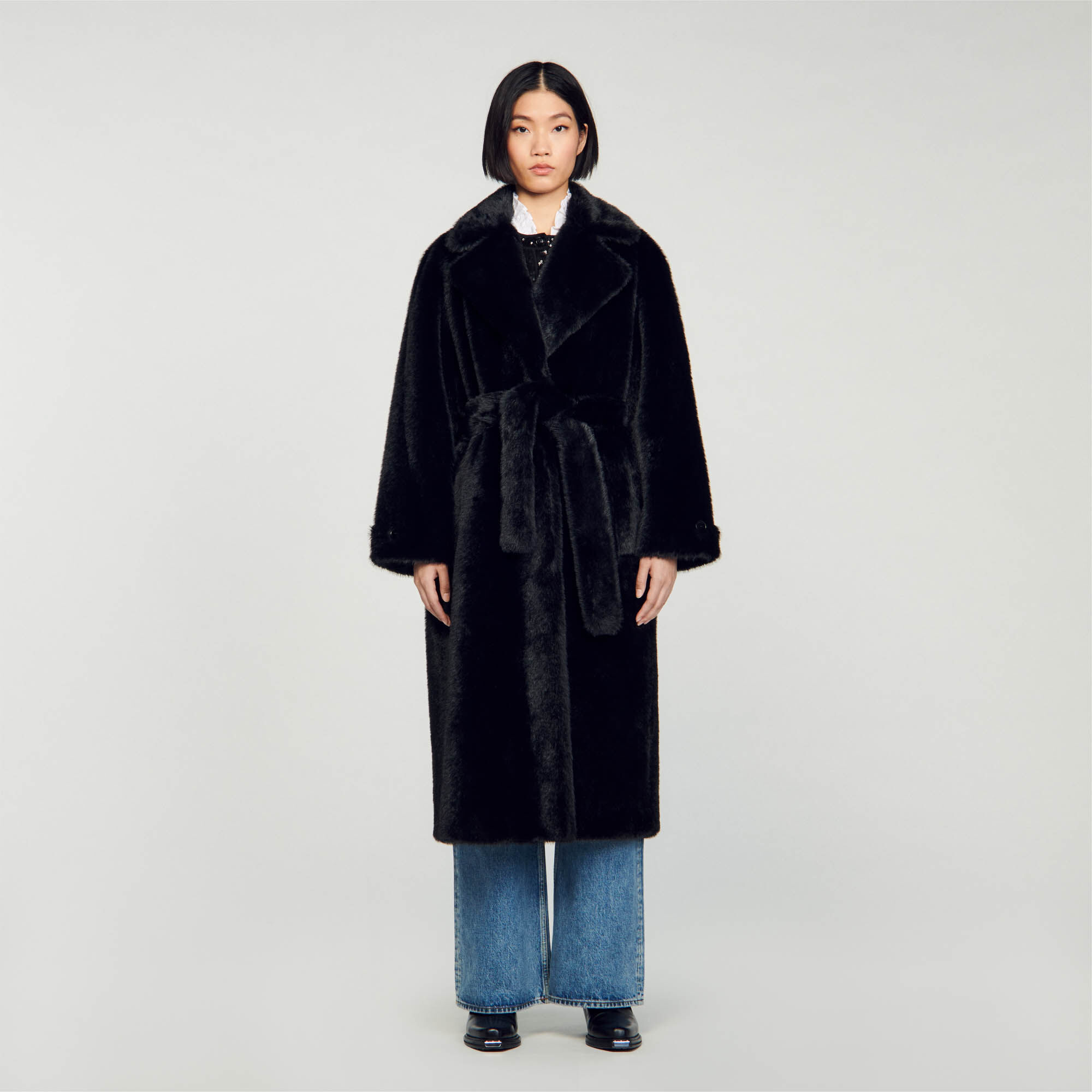Sandro store fausse fourrure