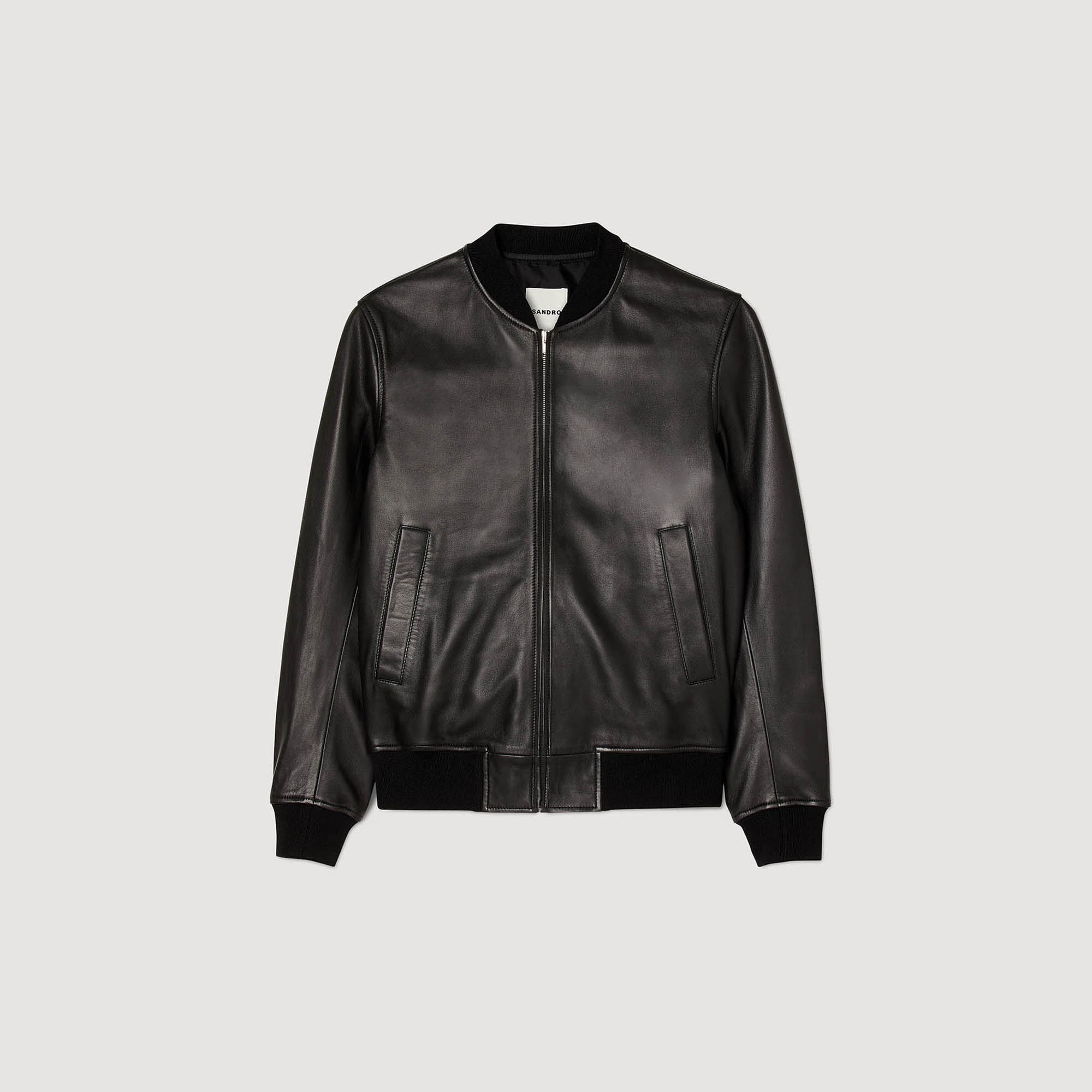 Blouson cuir sandro best sale